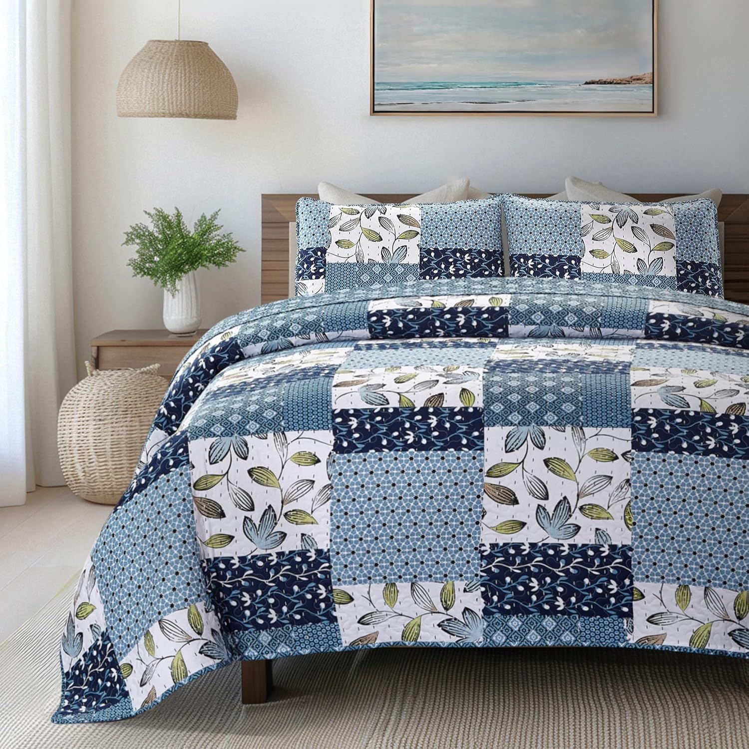 SLPR Pacific Coast Quilt Set - Twin Size with 1 Sham