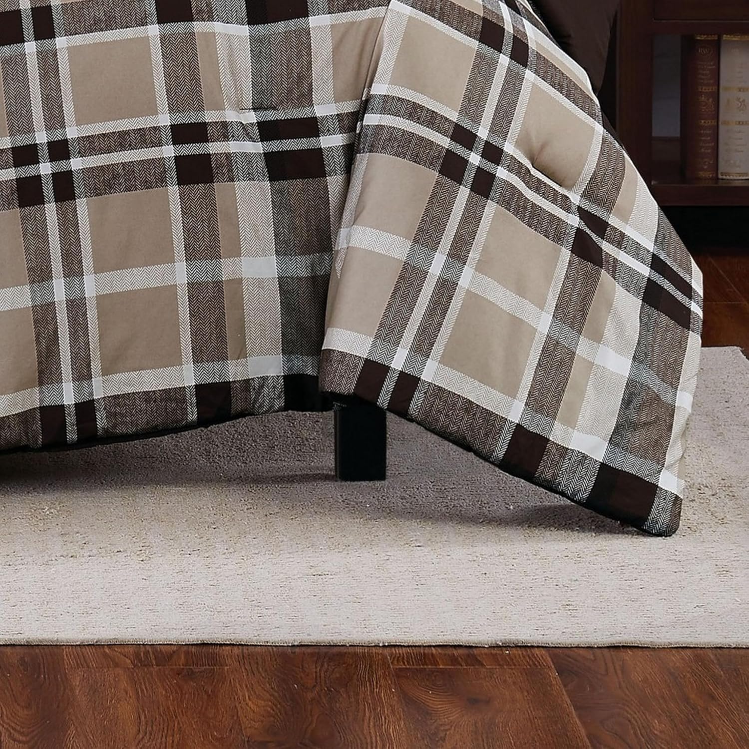 TRULY SOFT Paulette Plaid Taupe Twin XL Comforter Set