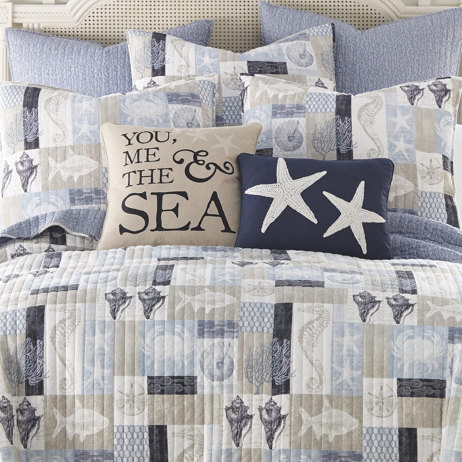 Levtex Home Cerralvo King Quilt Set - Coastal Patchwork