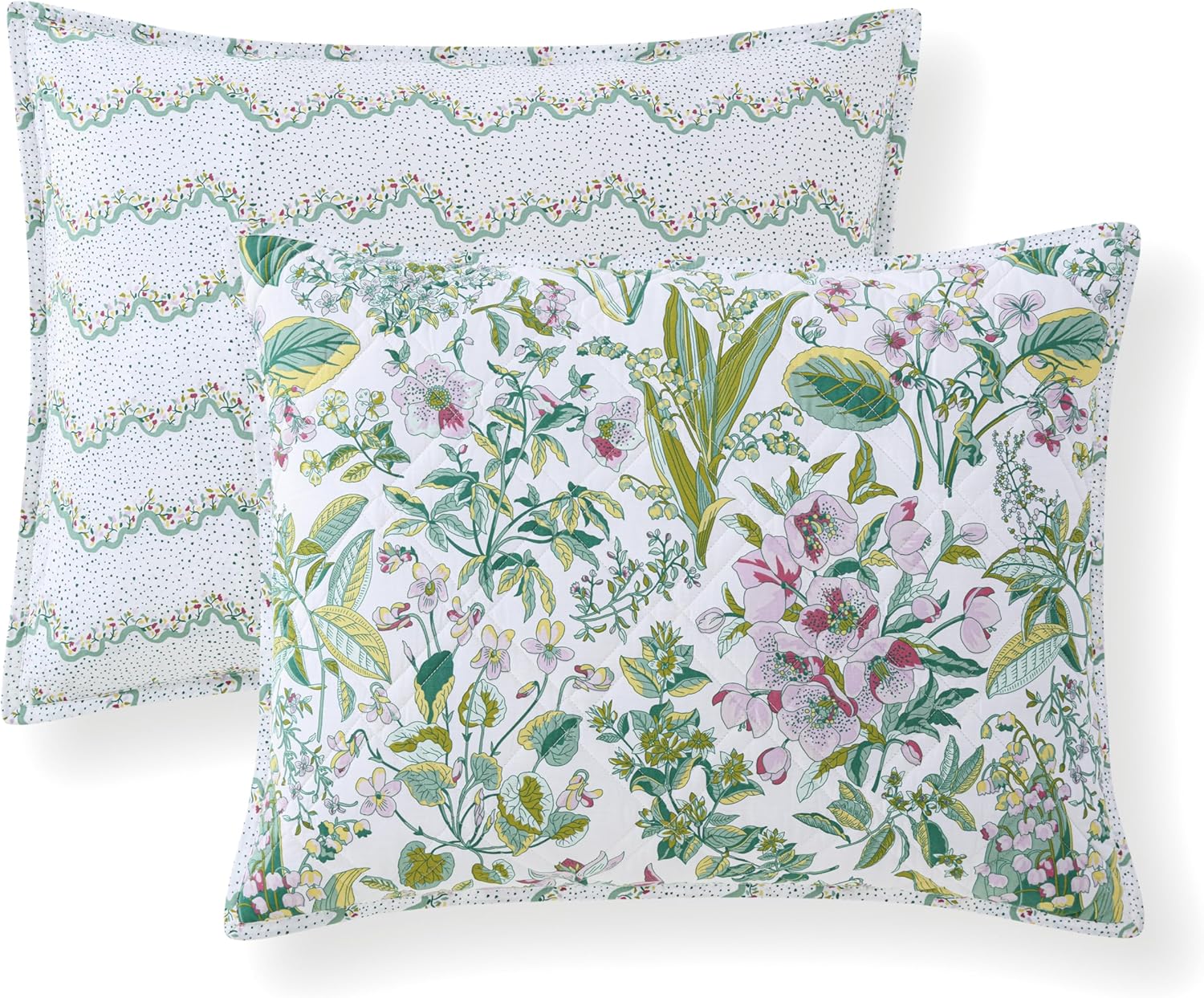 Martha Stewart Reversible Cotton Quilt Set - Twin Size