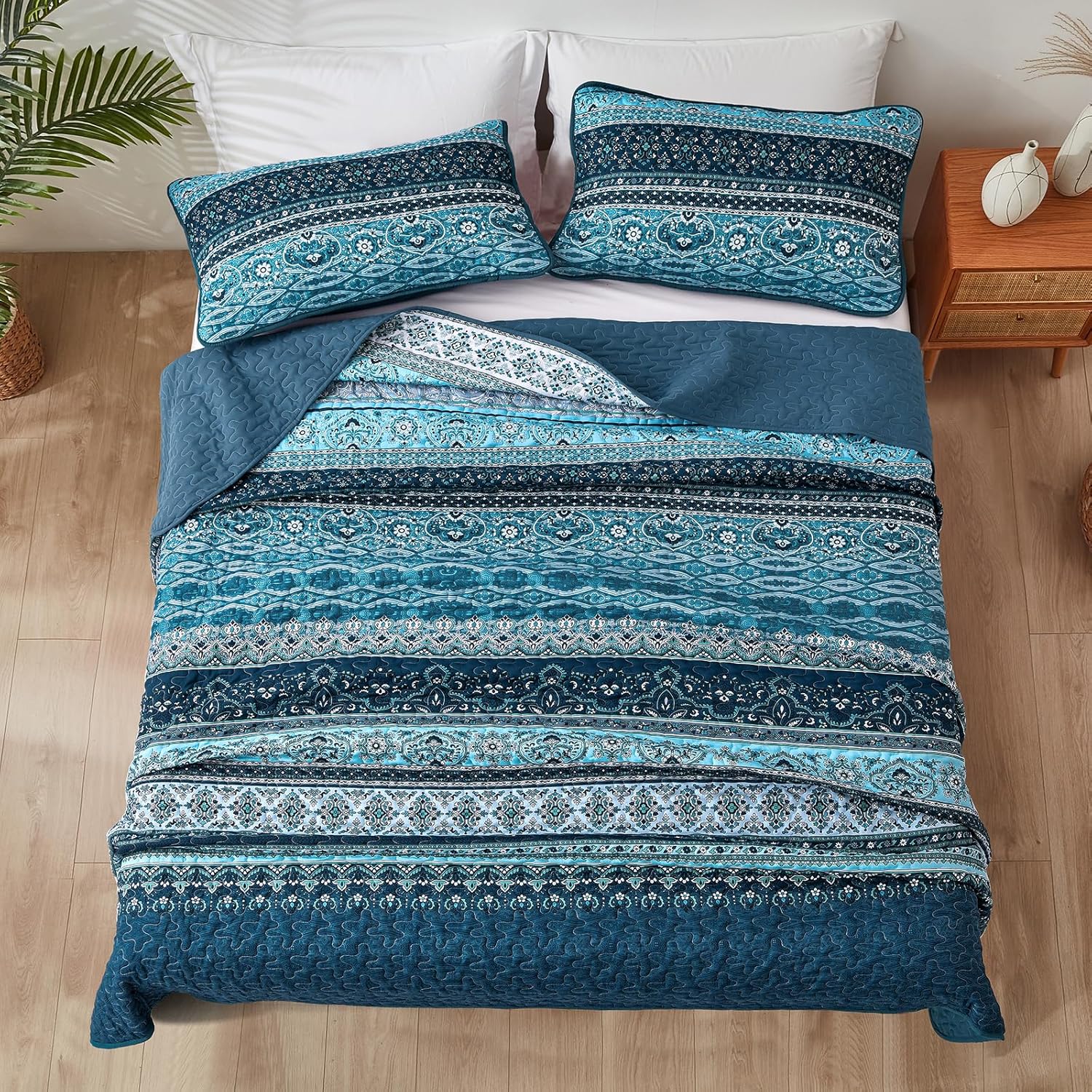 WONGS BEDDING Boho Quilt Set Twin