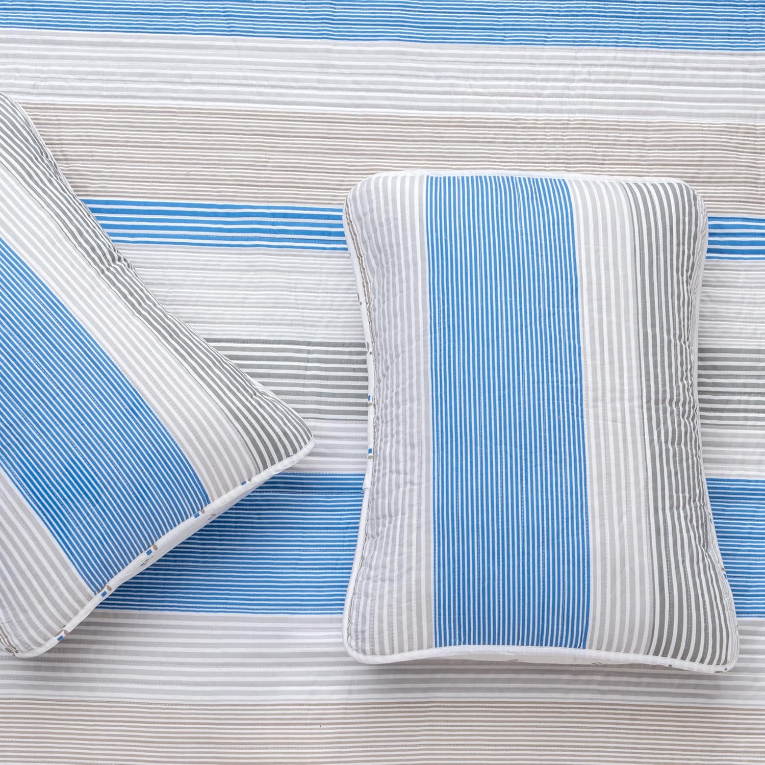 Great Bay Home 2-Piece Twin Reversible Quilt Comforter with 1 Sham