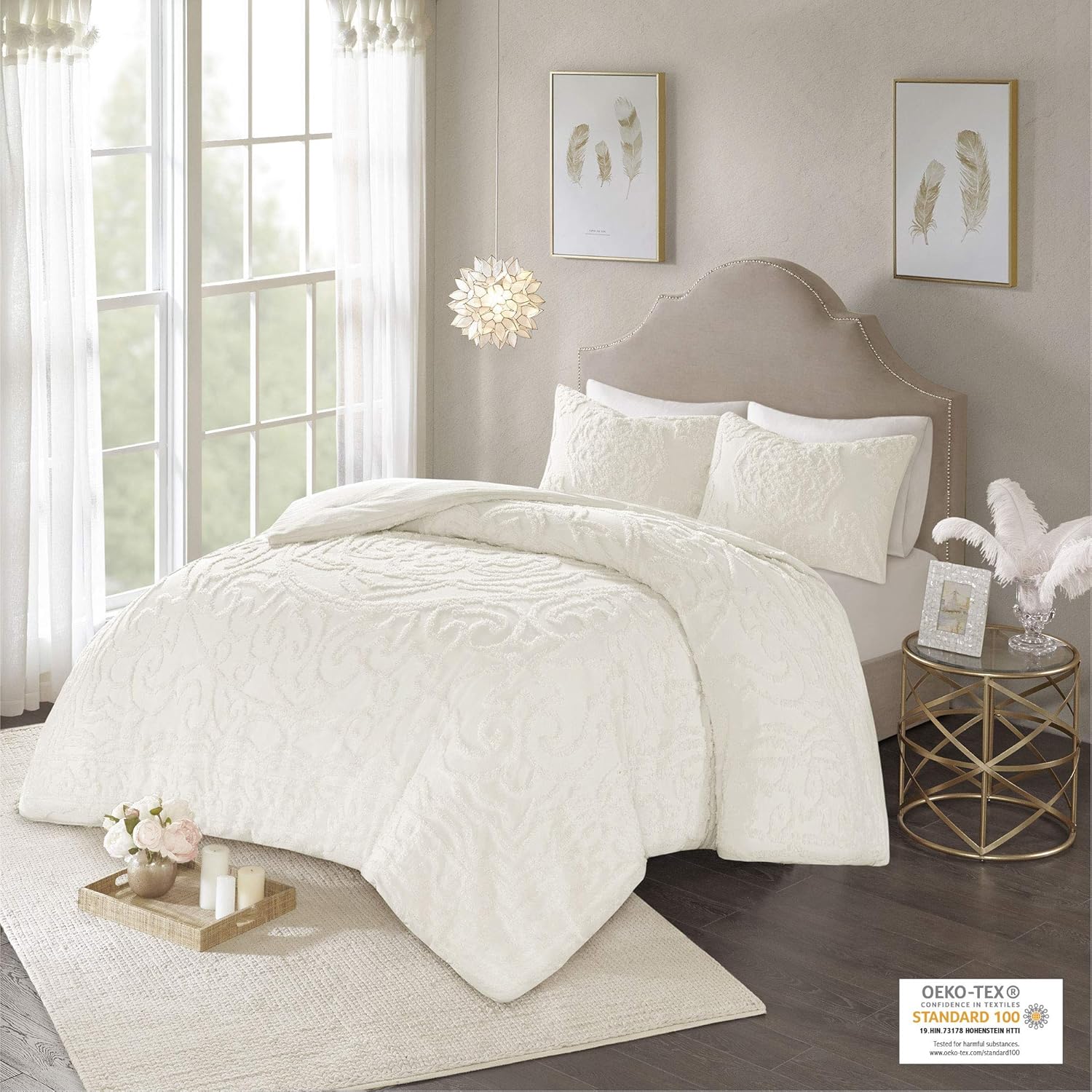 Madison Park Laetitia Tufted Cotton Chenille Comforter Set