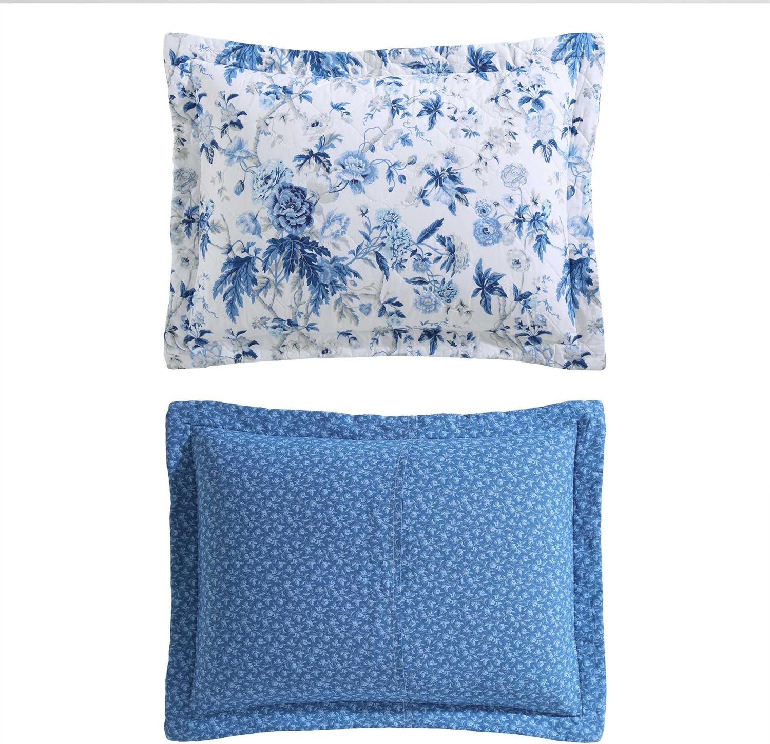 Laura Ashley - FullQueen Quilt Set with Reversible Floral Design