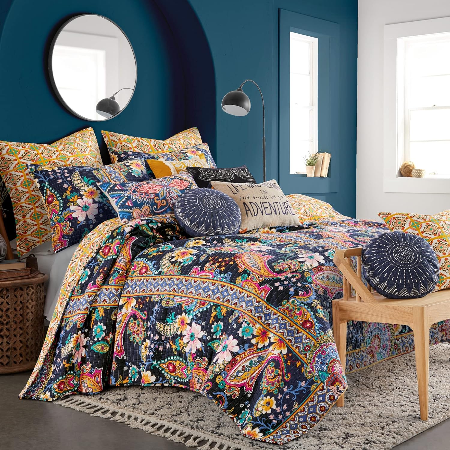 Levtex Home Bertelli Navy Quilt Set