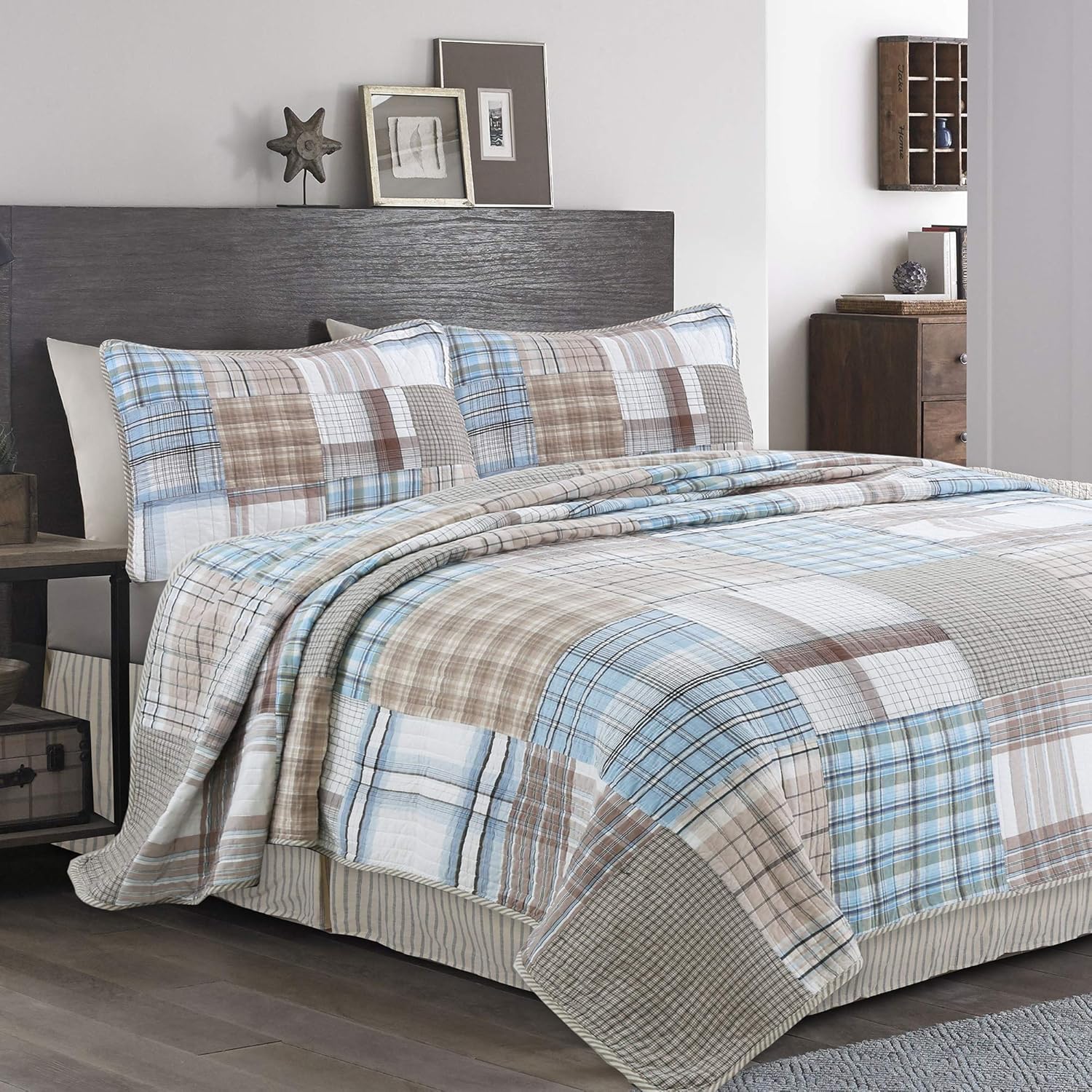 Cozy Line Home Fashions Reversible Quilt Bedding Set