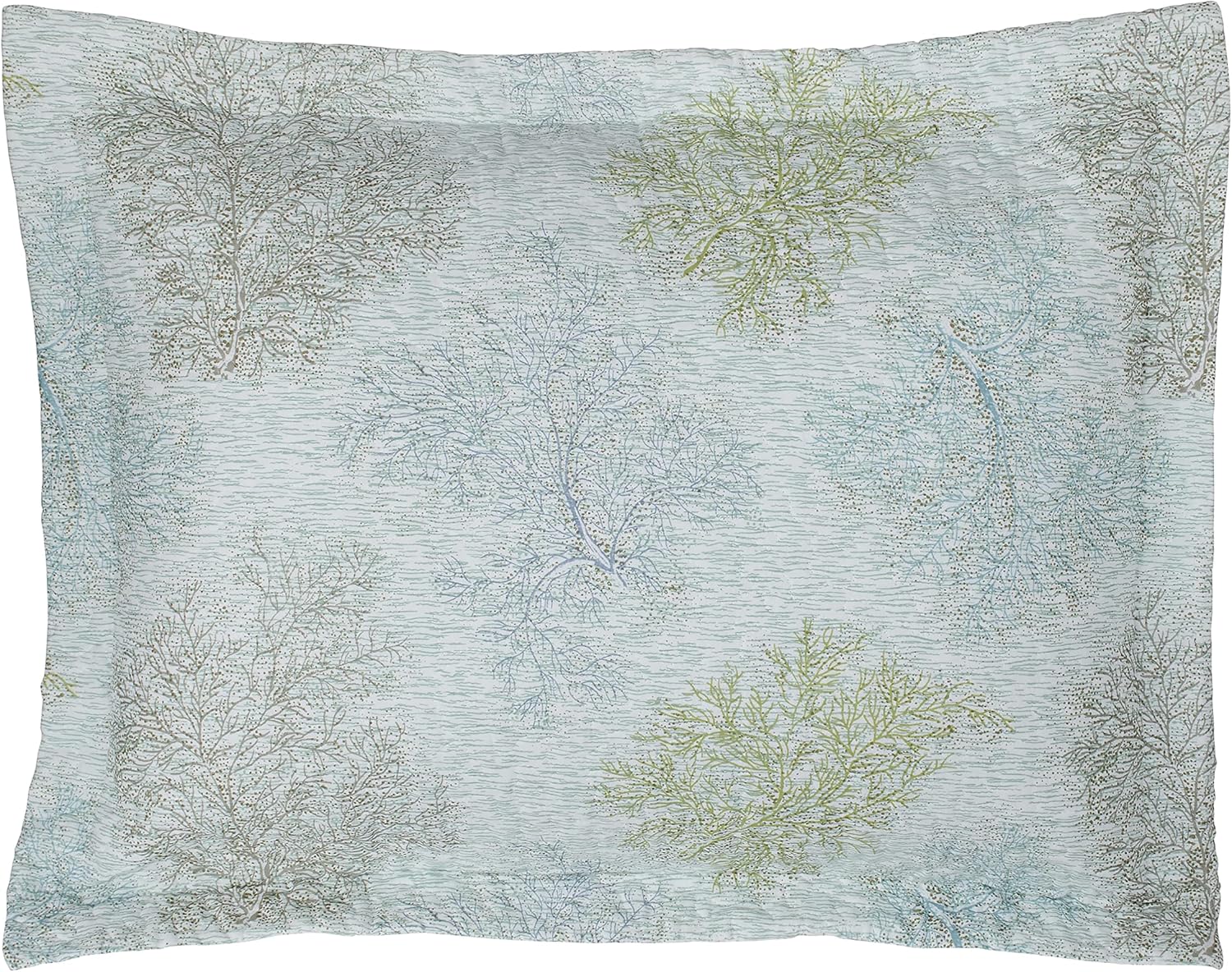 Laura Ashley Twin Quilt Set with Matching Sham Saltwater Blue 100 Cotton