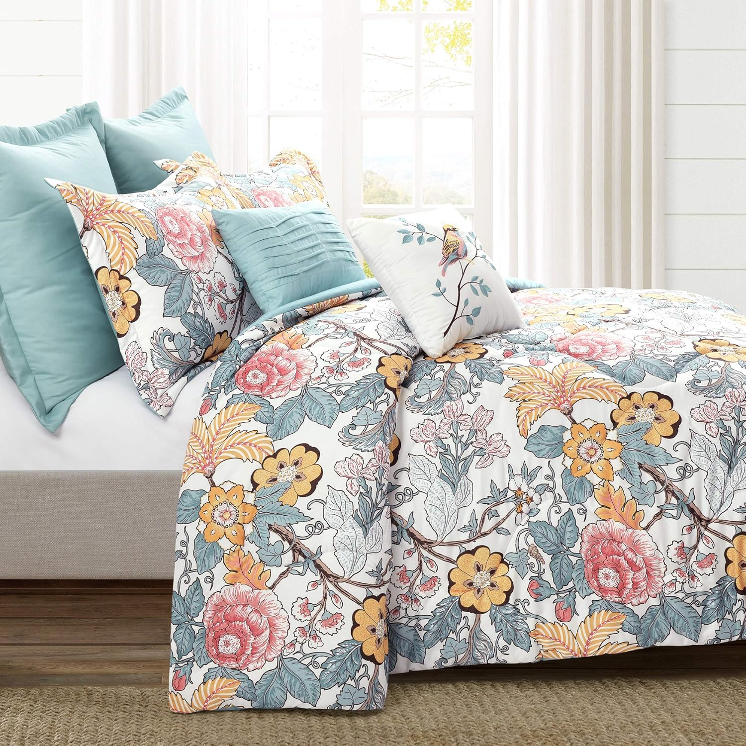 Lush Decor Sydney Comforter Set 7 Piece King