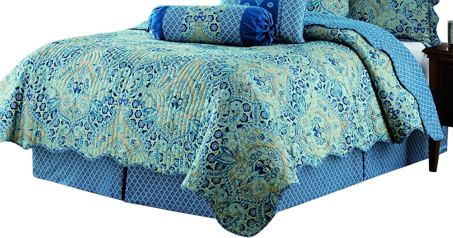 Waverly Moonlit Shadows Reversible Quilt Set King Size
