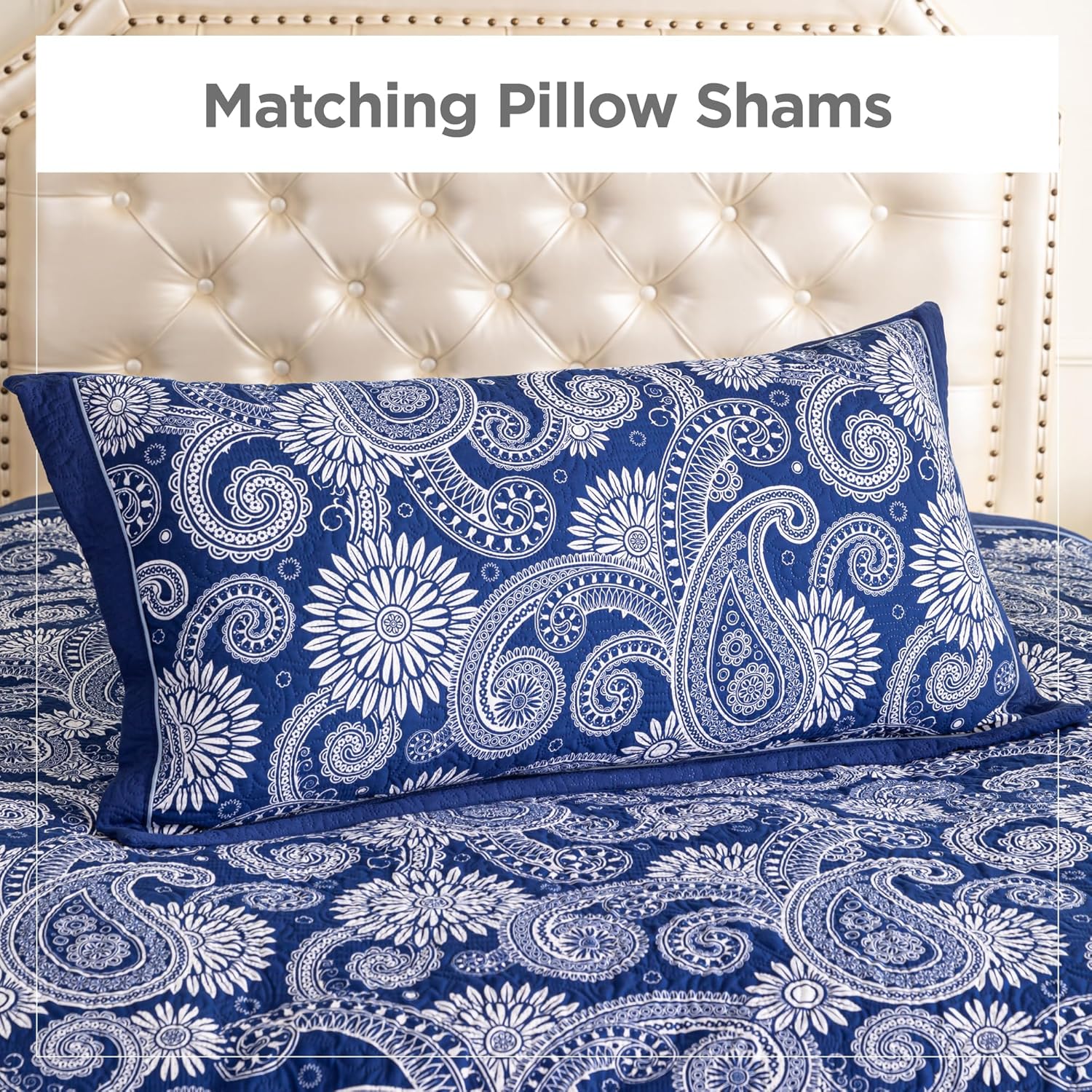Sophia William King Size Quilt Set with 3 Pieces