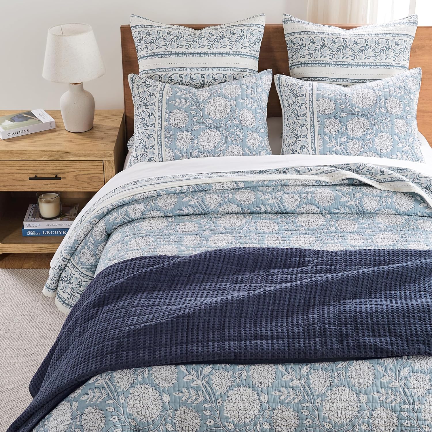 Levtex Home Adare Blue Quilt Set - Full Queen