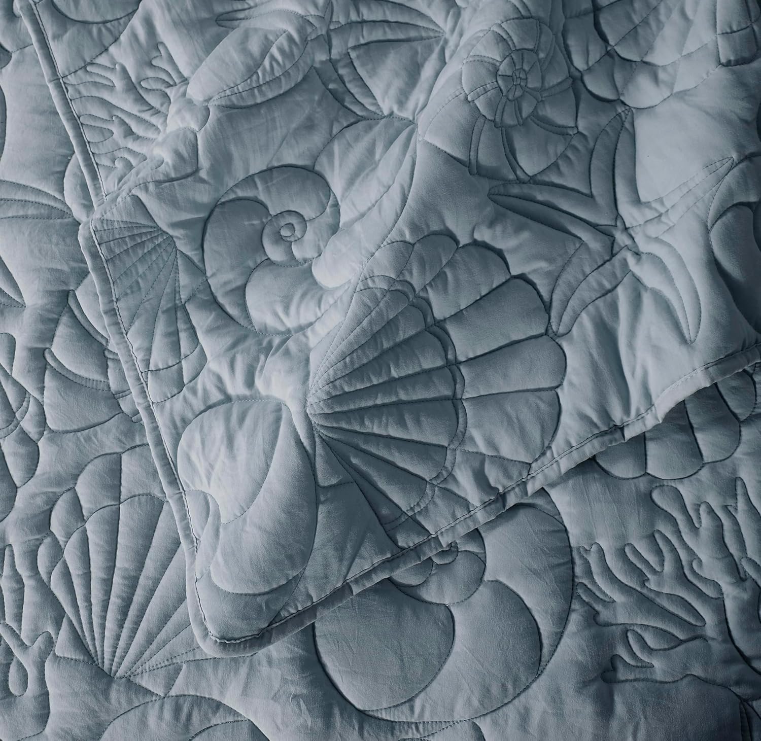 WDCOZY Coastal Beach Twin Quilt Set