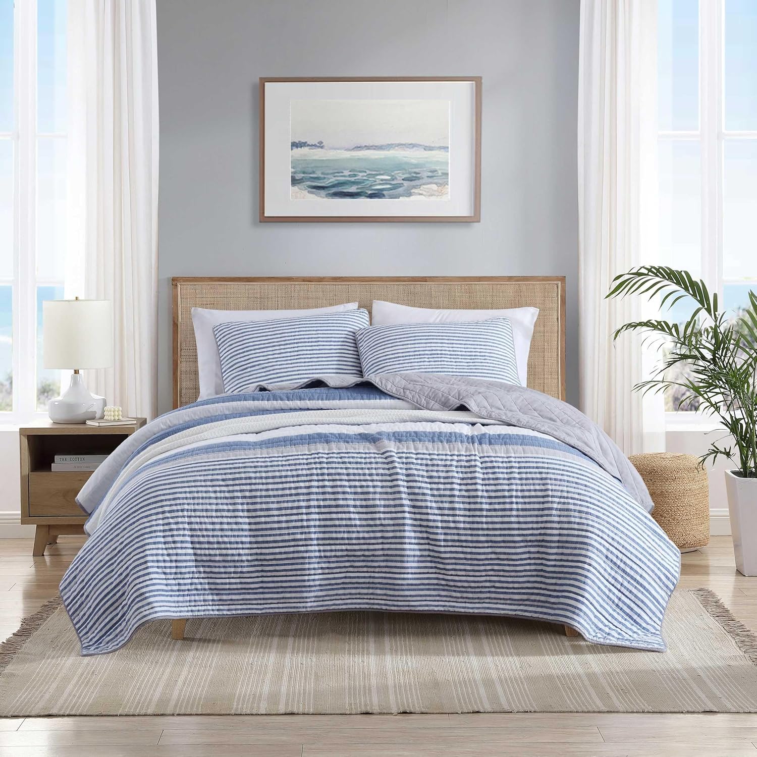 Nautica Twin Quilt Set with Matching Sham 1