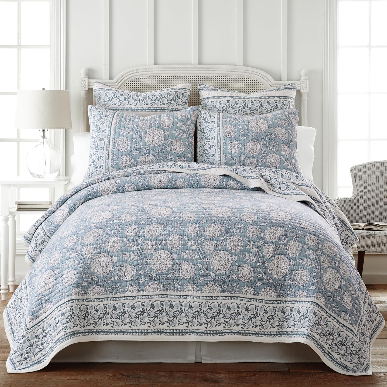 Levtex Home Adare Blue Quilt Set - Full Queen