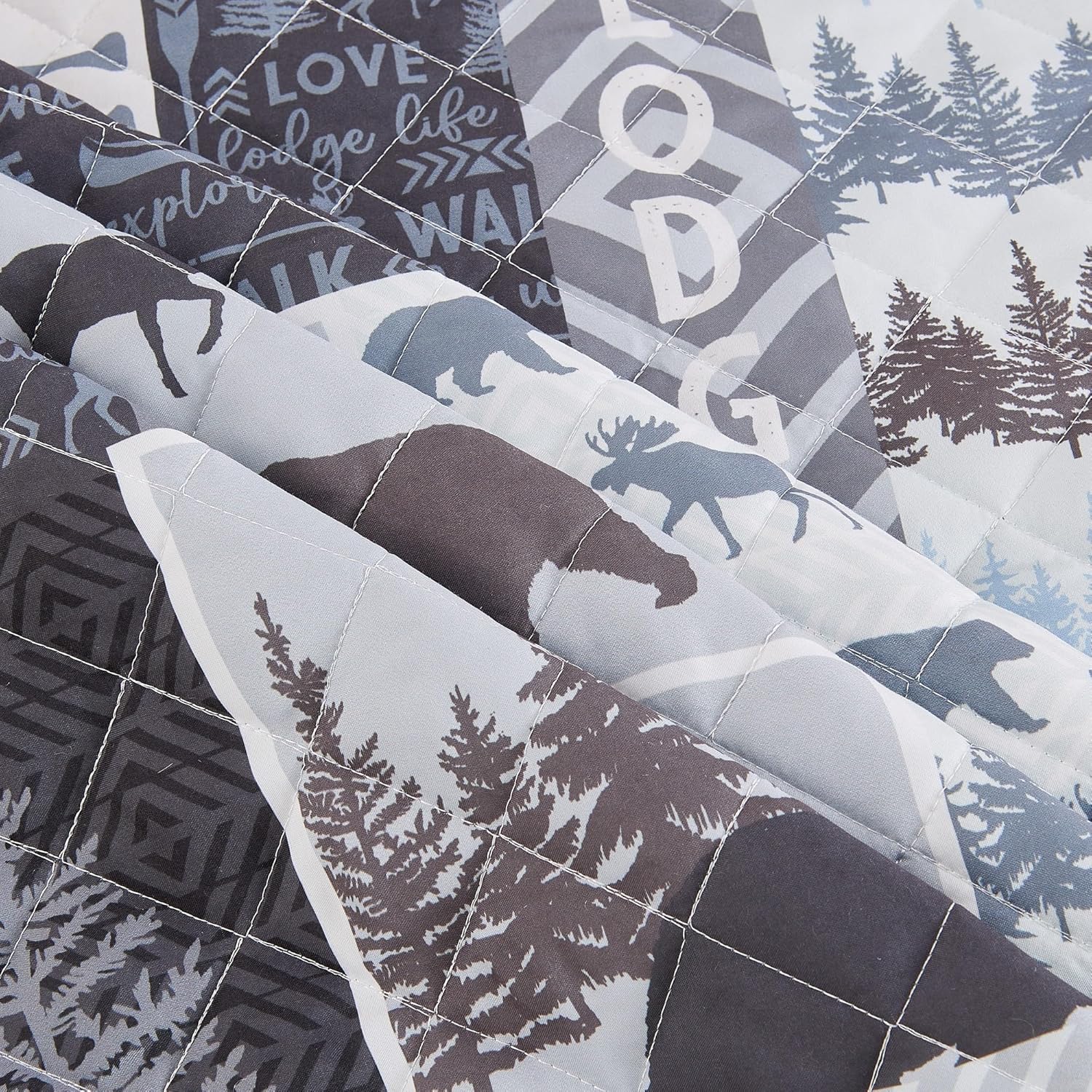 Market Place Rustic Quilt Set Twin Size