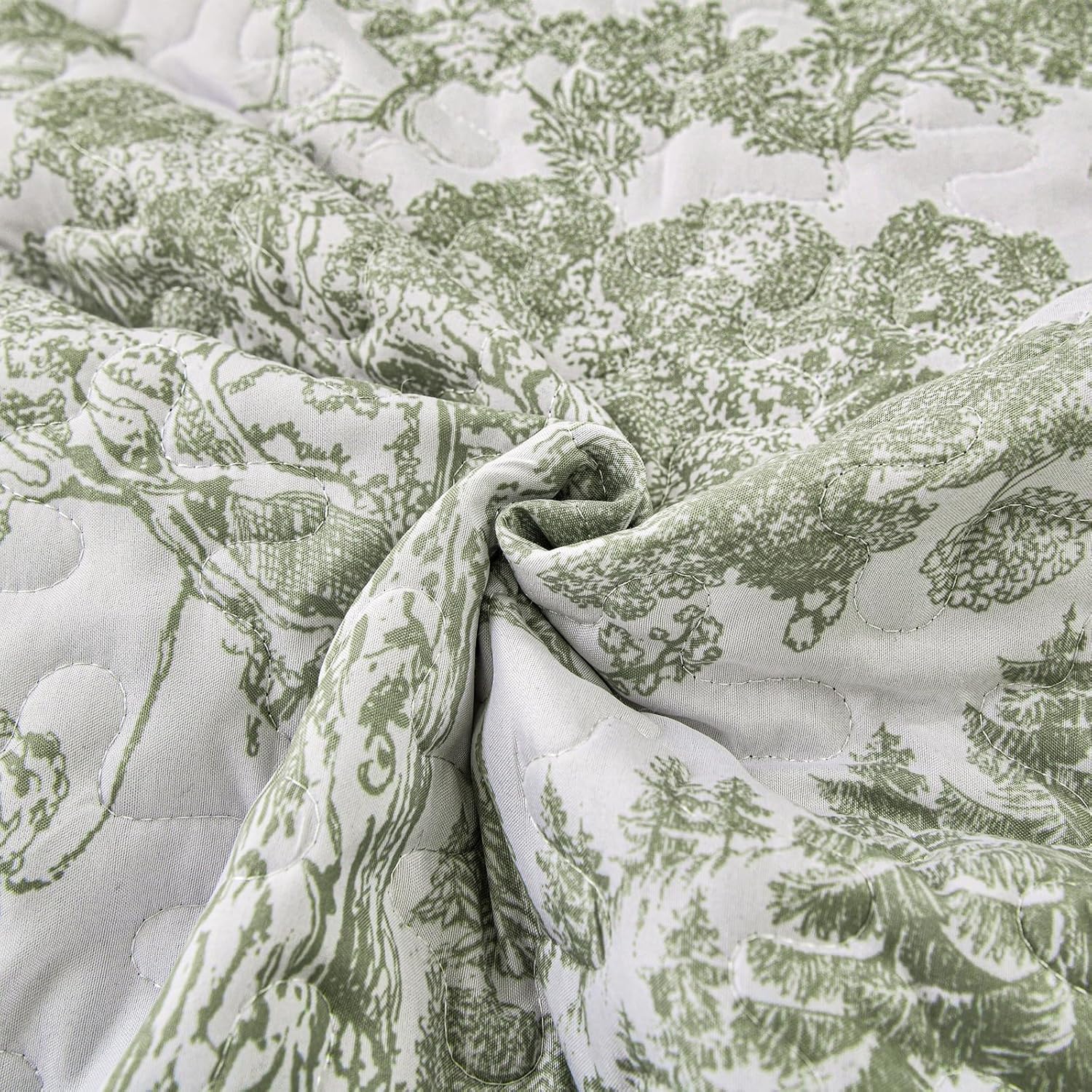 WONGS BEDDING Botanical Quilt Set Twin Size