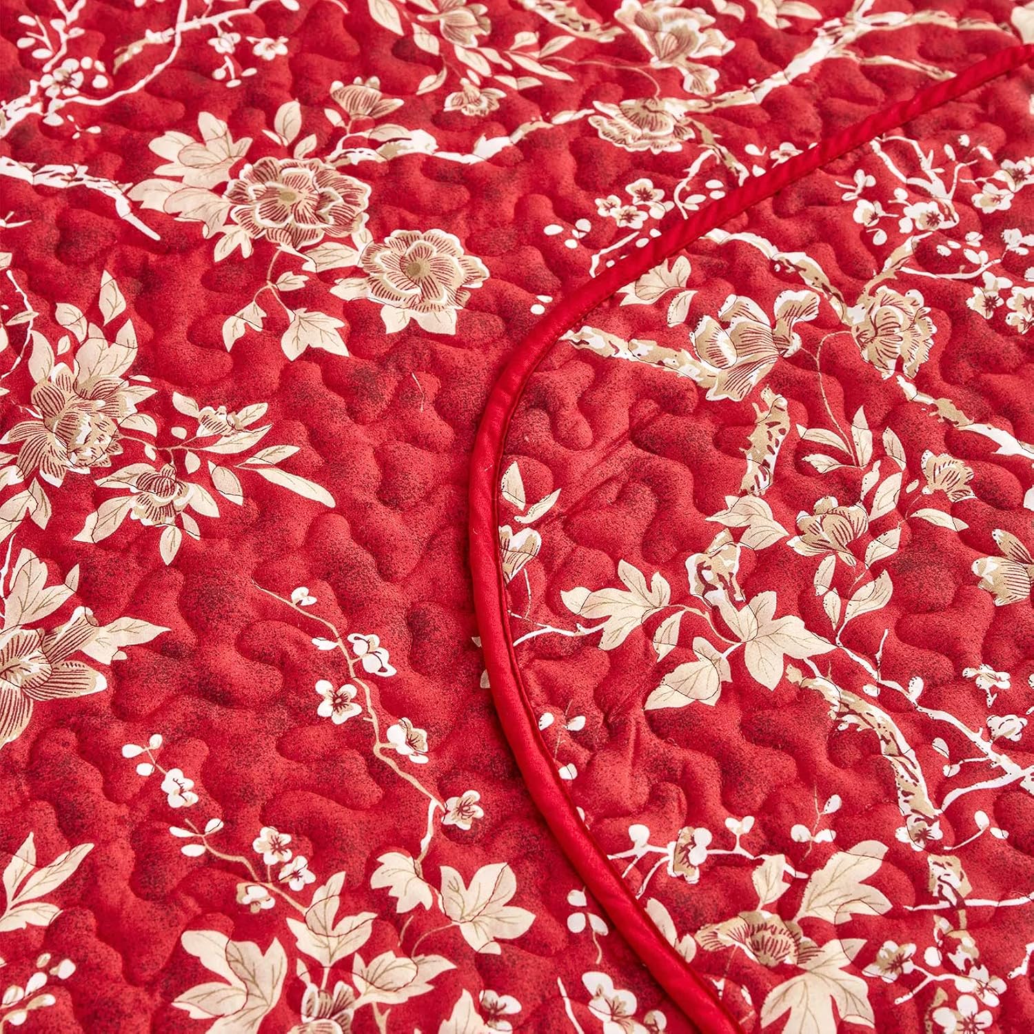 Wake In Cloud Floral Quilt Set Twin 3-Piece 1