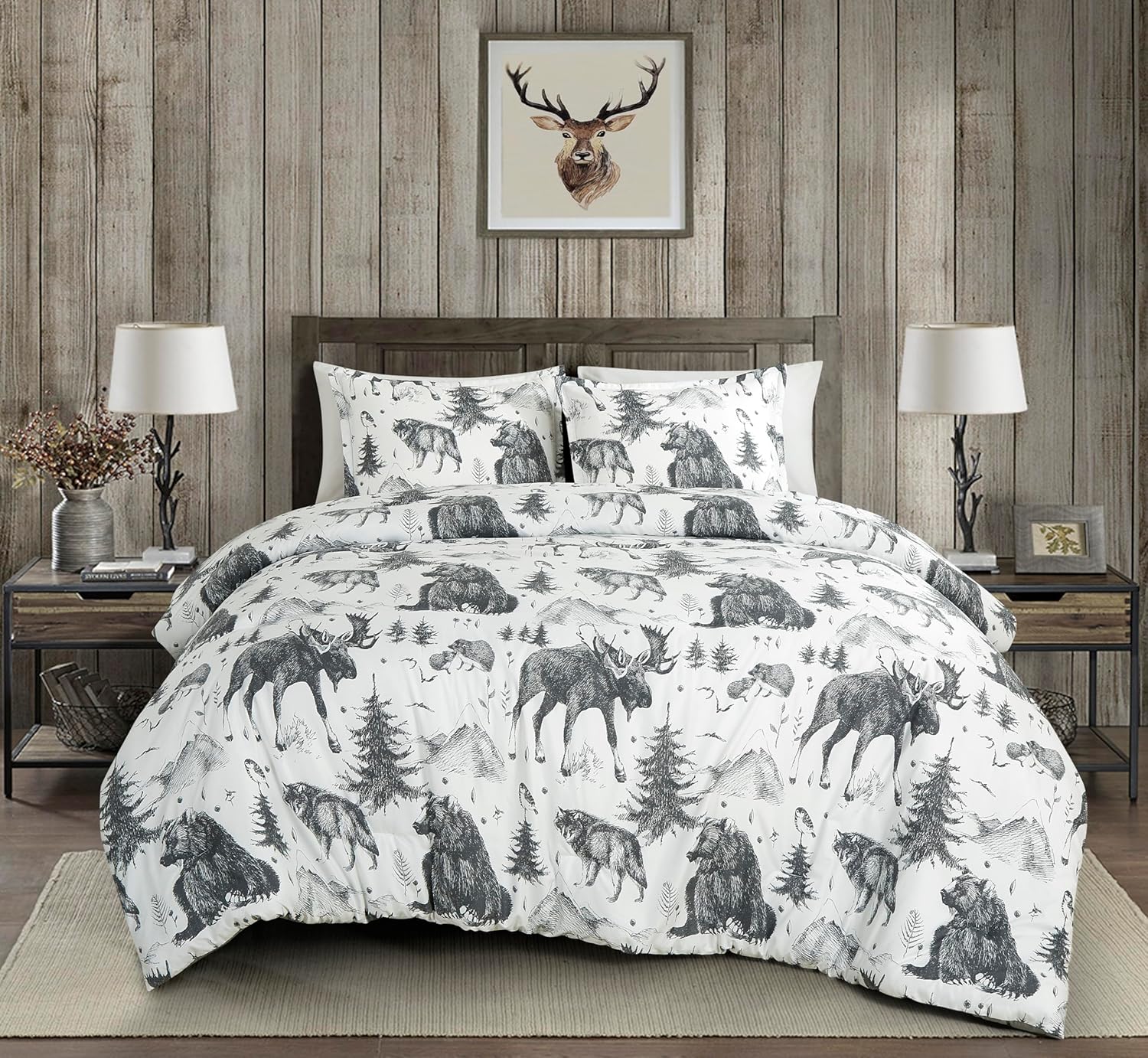 Chezmoi Collection Evans 3-Piece Southwestern Comforter Set King