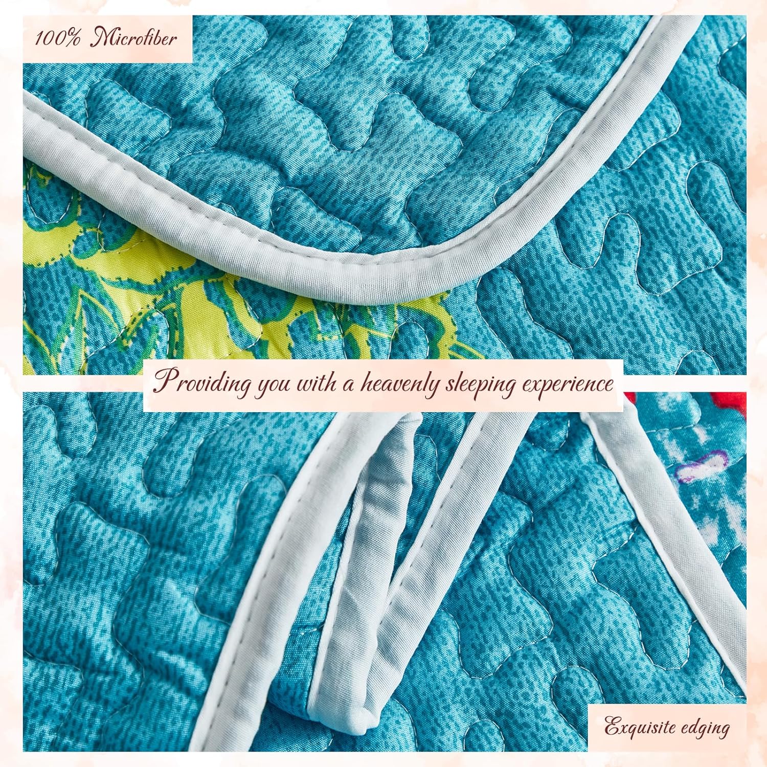 Tititada 2-Piece Bohemian Quilt Set Twin Size