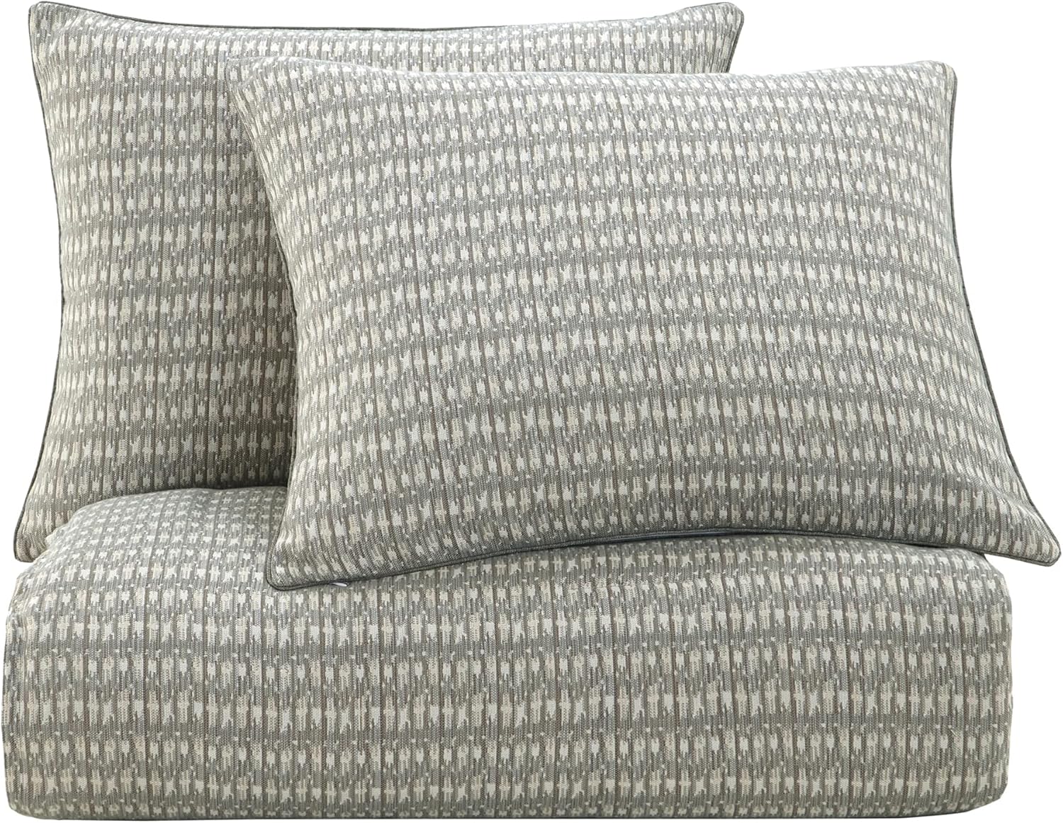 HiEnd Accents Queen Comforter Set 3 Piece Geometric Woven Jacquard