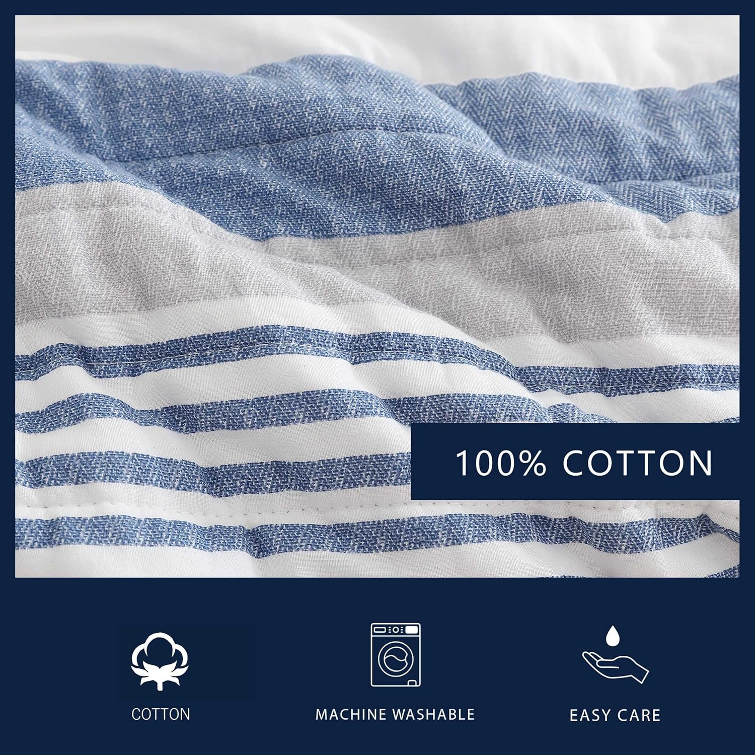 Nautica Twin Quilt Set with Matching Sham 1