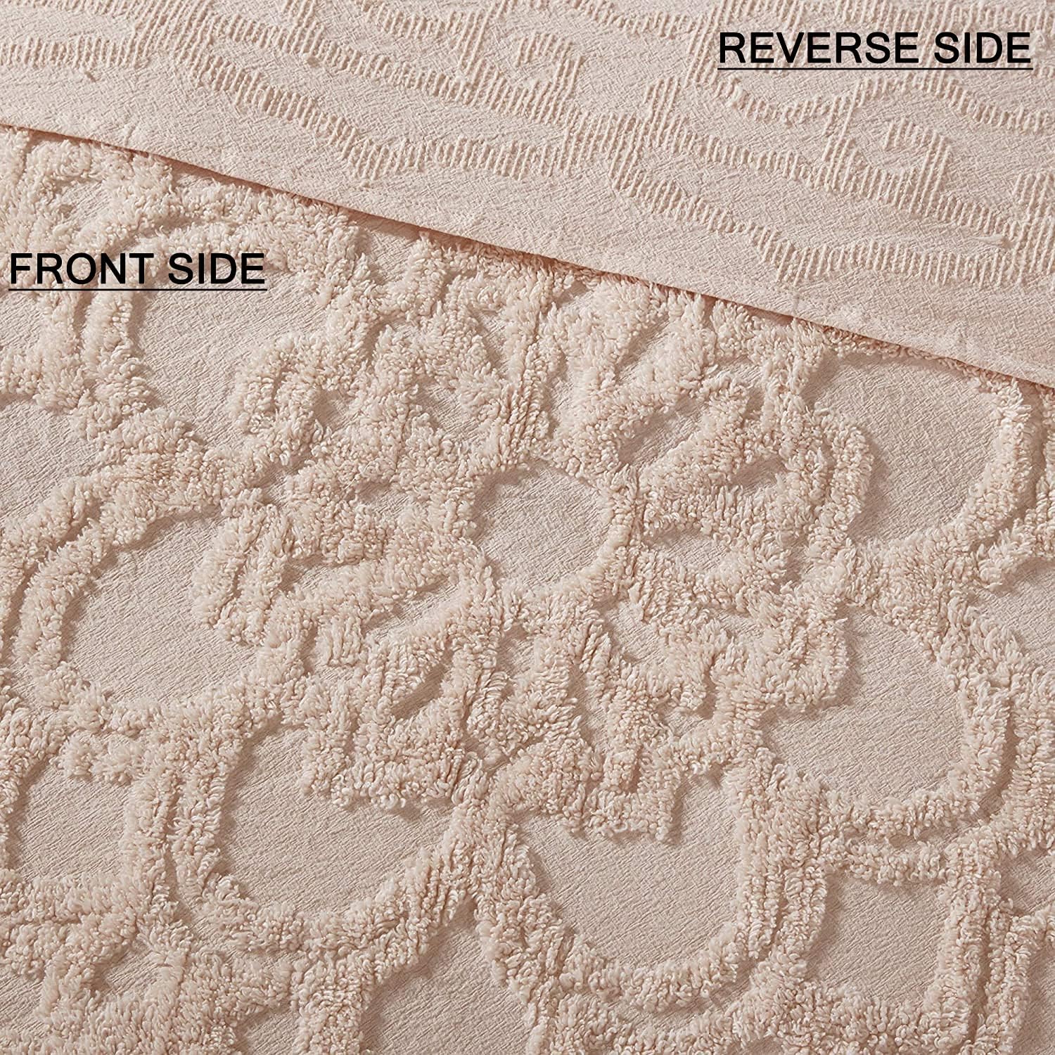 Madison Park Laetitia Cotton Quilt Set with Tassels Shabby Chic