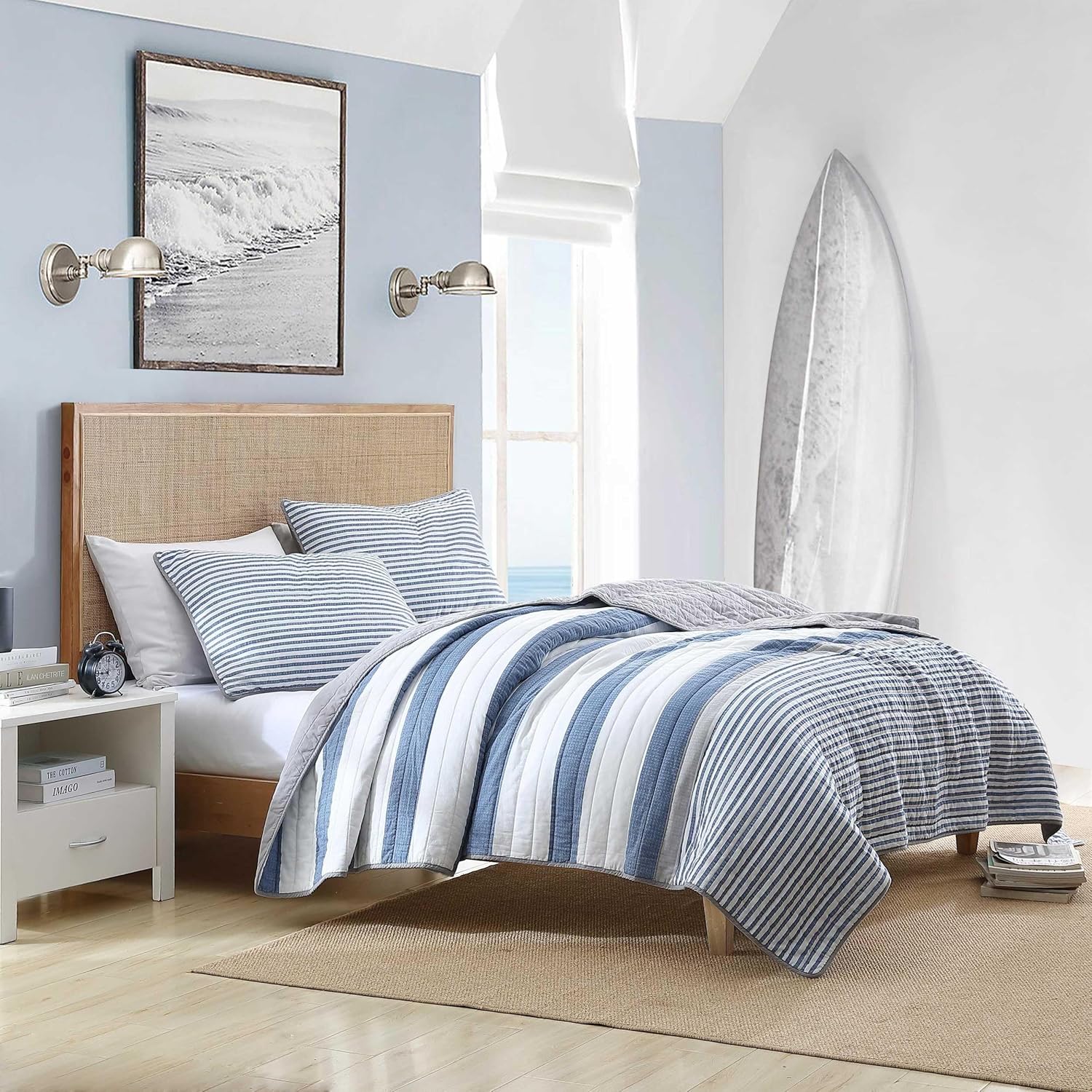 Nautica Twin Quilt Set with Matching Sham 1