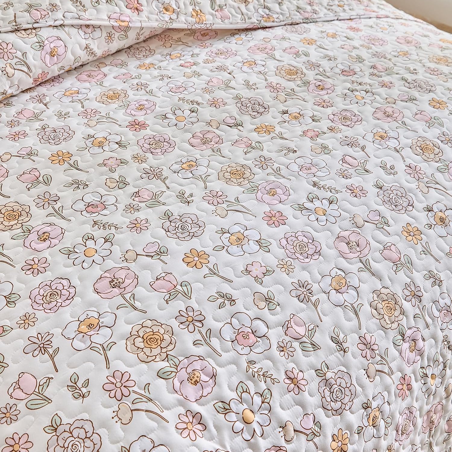 DuShow Queen Quilt Bedding Set Lightweight 3-Piece Quilt Set