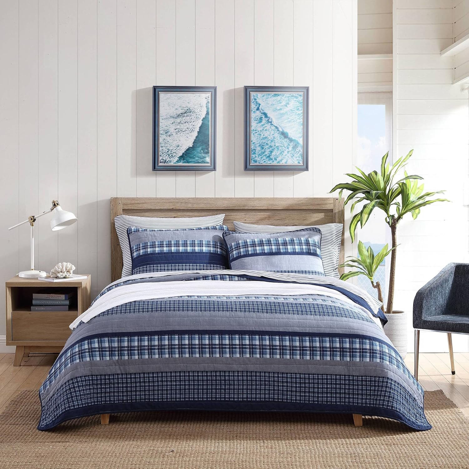 Nautica Twin Quilt Set in Addison Blue