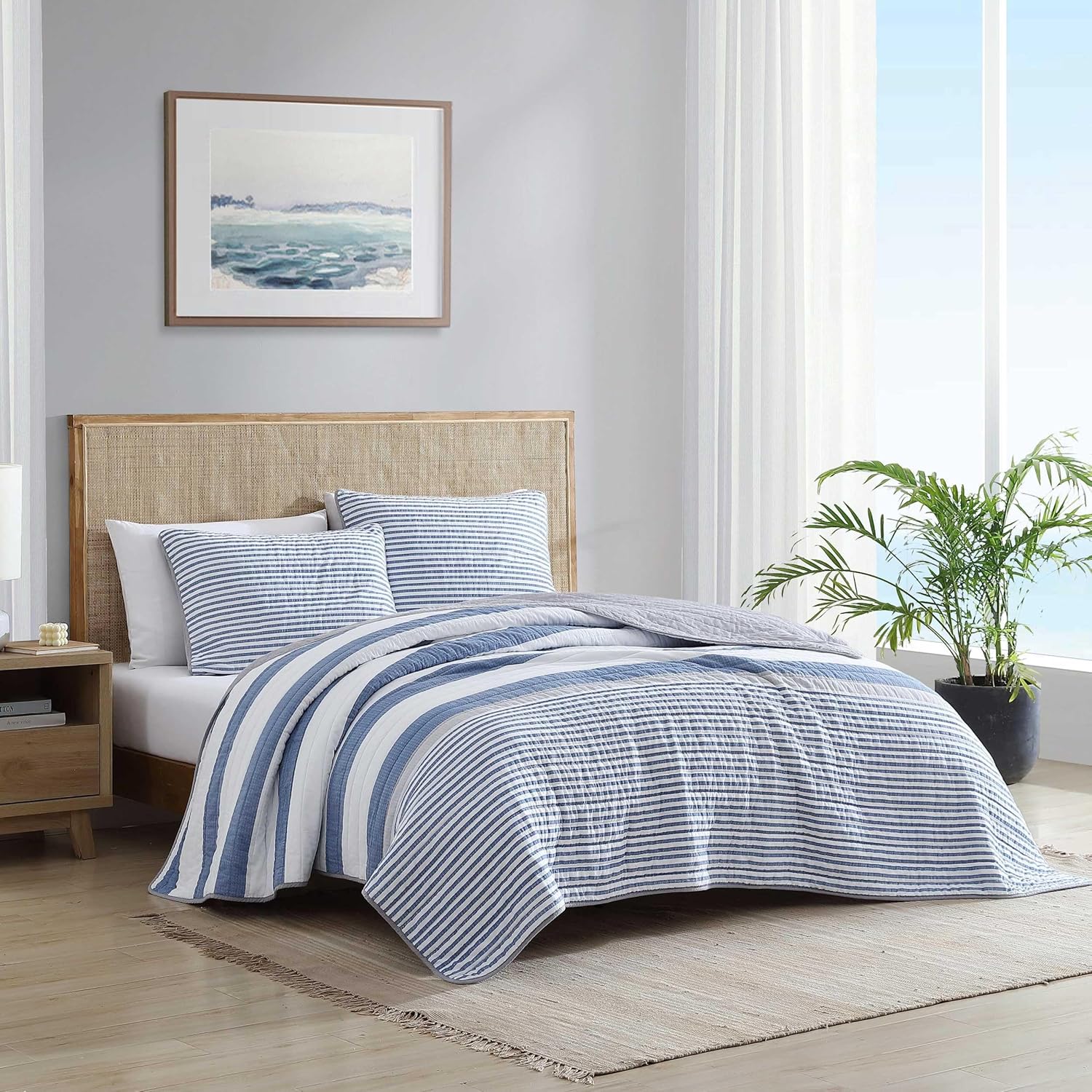 Nautica Twin Quilt Set with Matching Sham 1