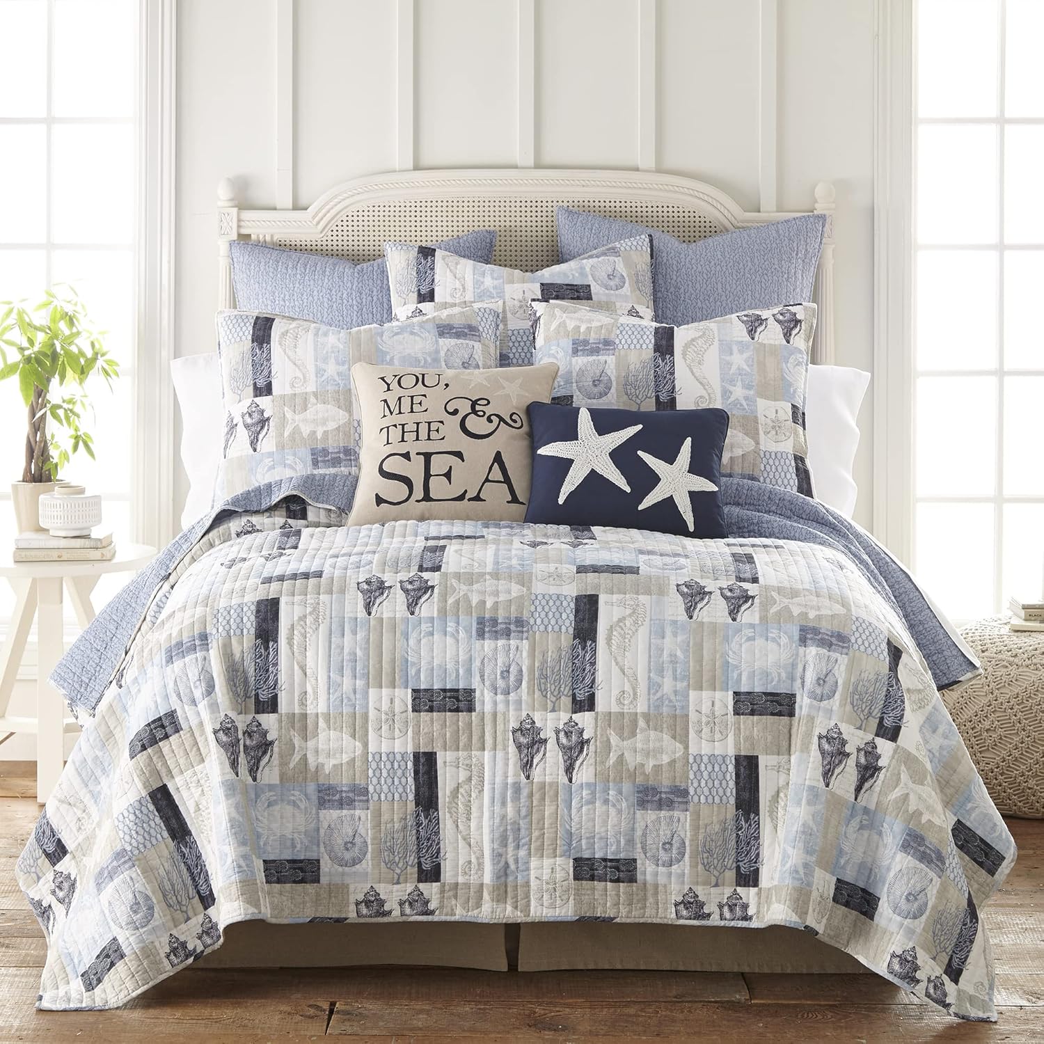 Levtex Home Cerralvo King Quilt Set - Coastal Patchwork