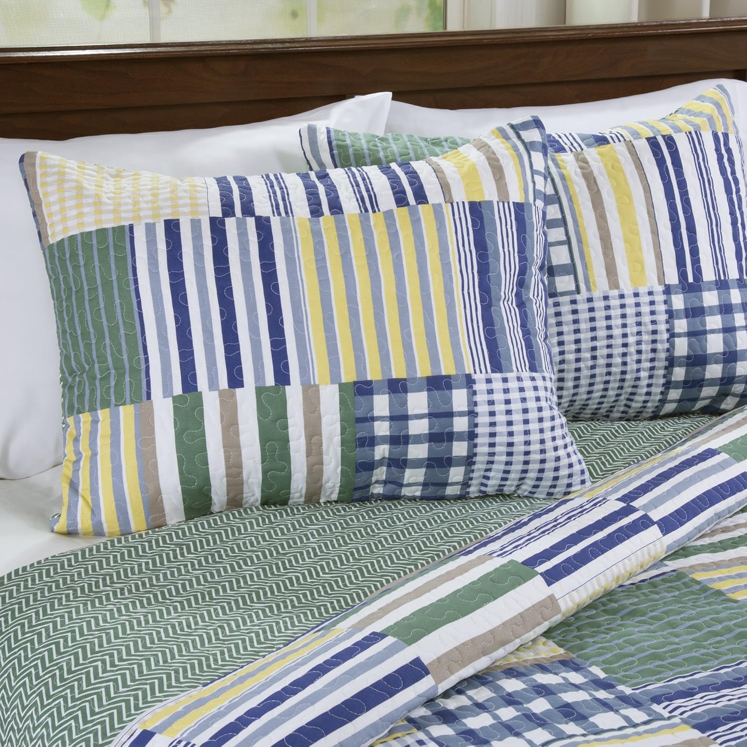 2-Piece Quilt Set - Lightweight Patchwork Twin Bedding