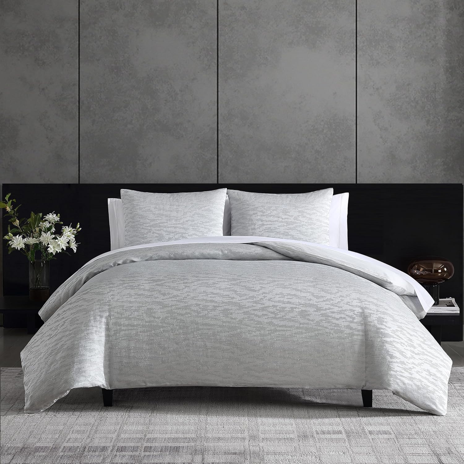 Vera Wang King Comforter Set - Luxury Bedding Set with Matching Shams
