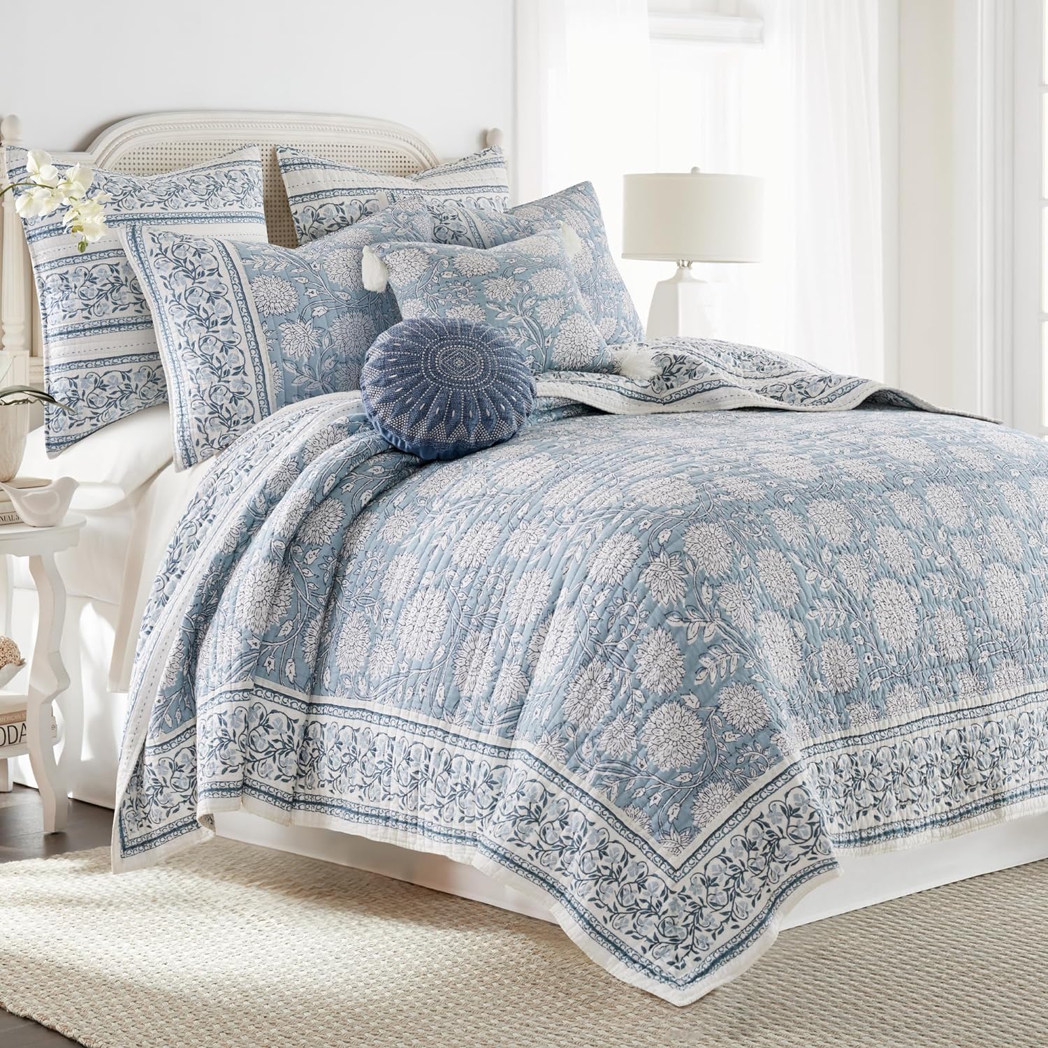 Levtex Home Adare Blue Quilt Set - Full Queen