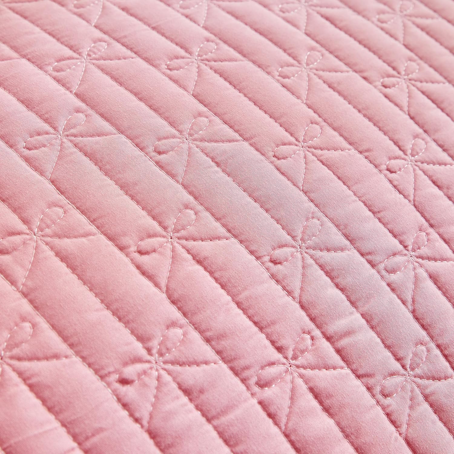 UOZZI Ruffled Quilt Bedding Set Queen 96x96