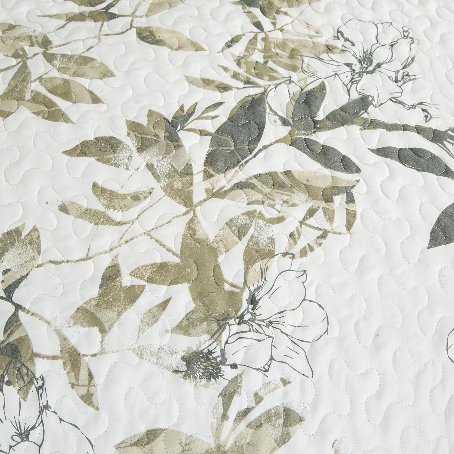 Chezmoi Collection Julia 3-Piece Floral Quilt Set Queen
