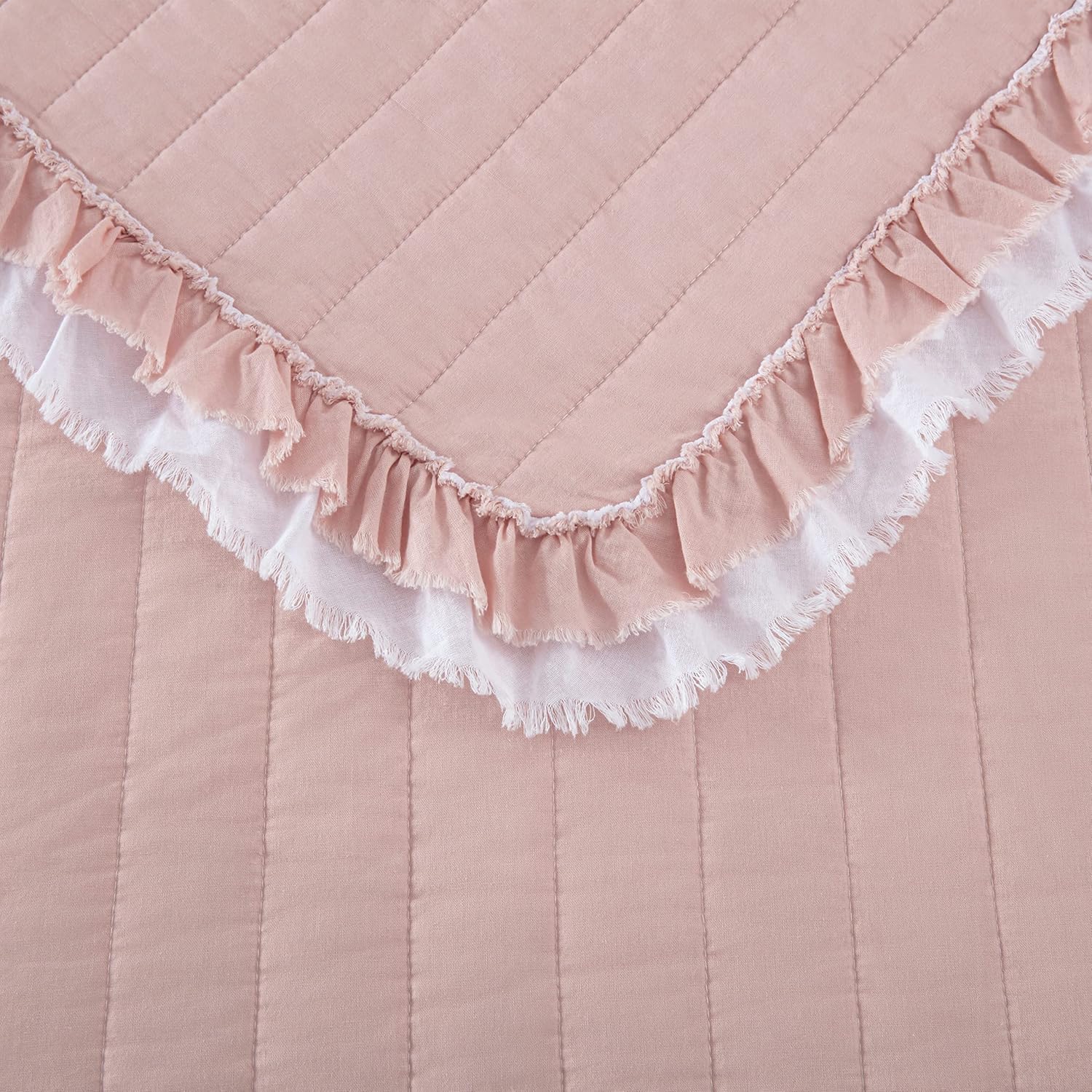 Chezmoi Collection Bonnie 3-Piece Cotton Quilt Set