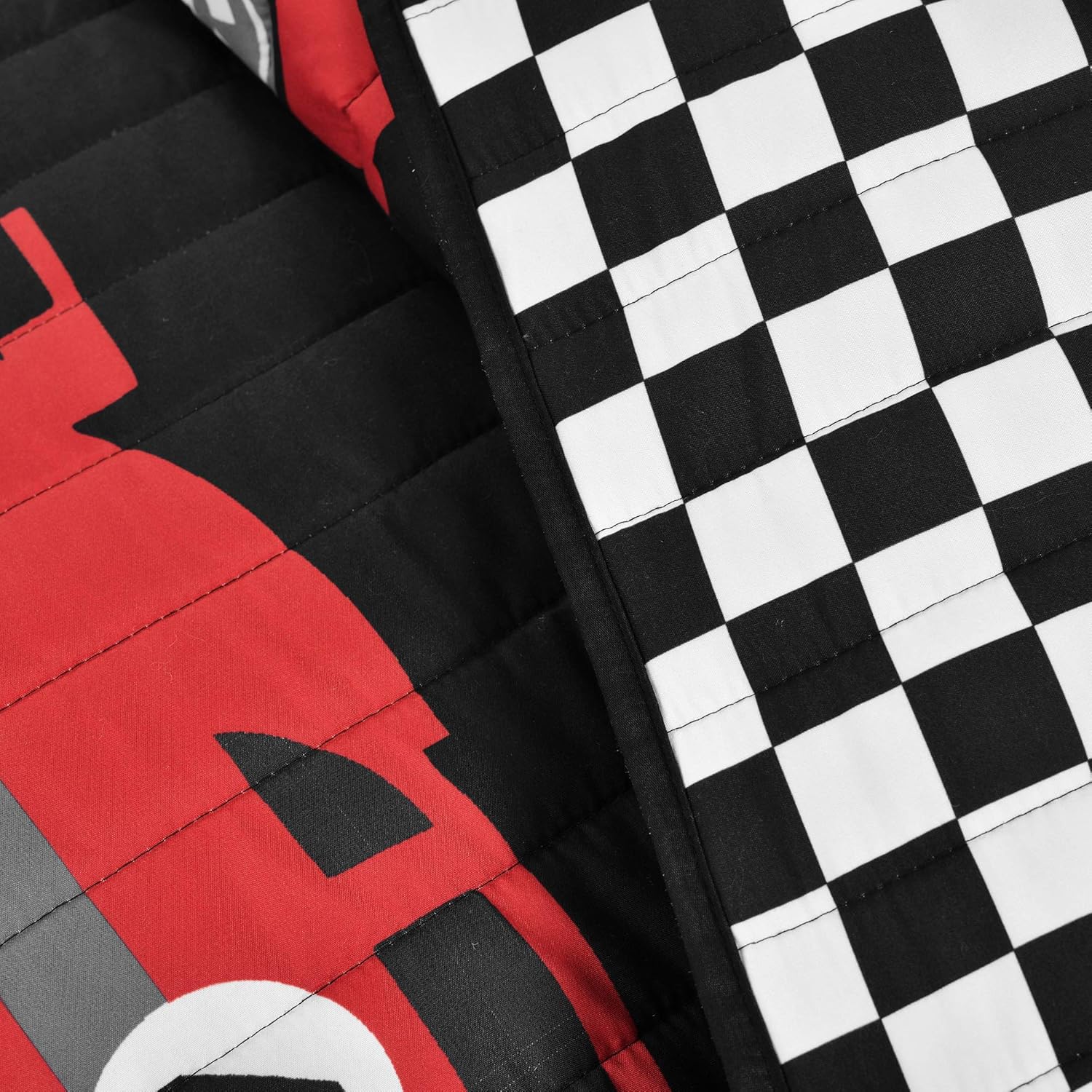 Lush Decor Racing Cars Quilt Set Twin Black 1