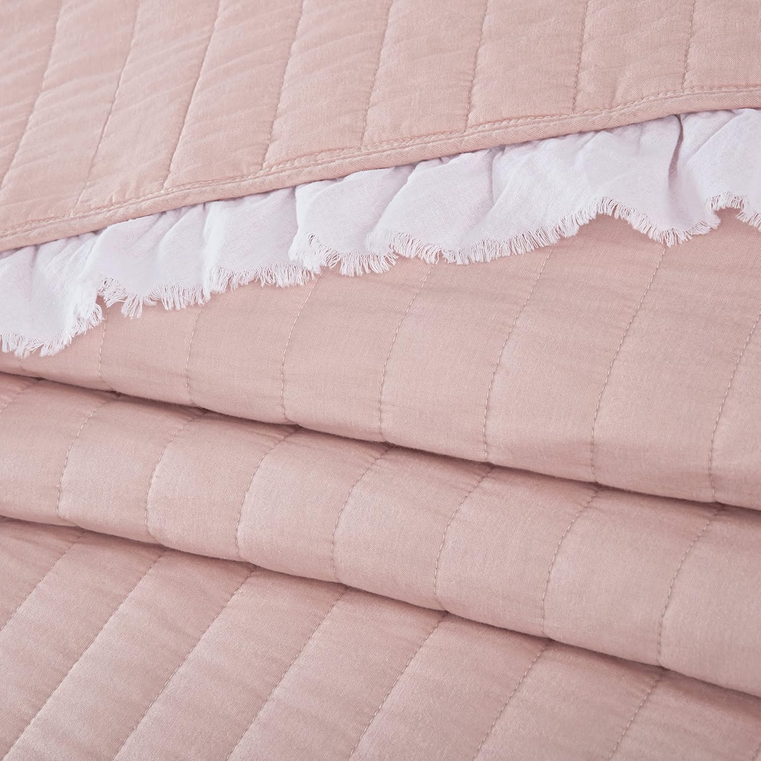 Chezmoi Collection Bonnie 3-Piece Cotton Quilt Set