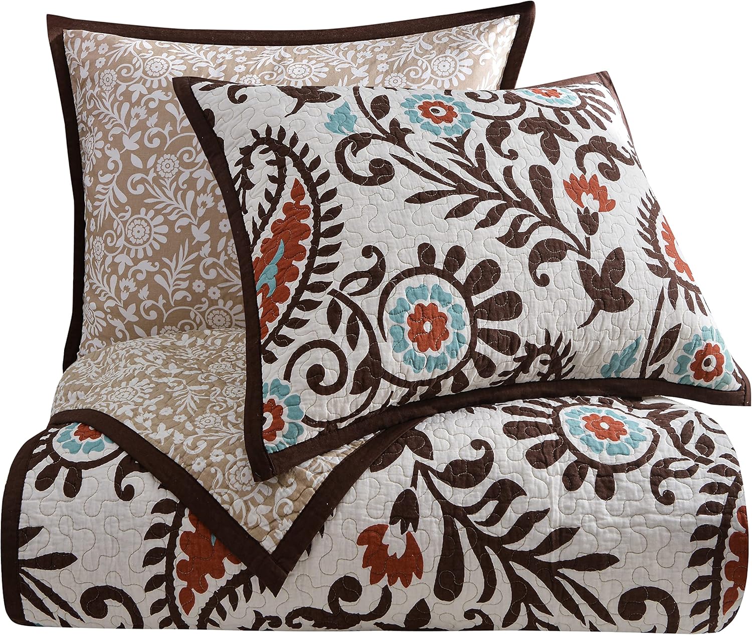 Paseo Road Rebecca 3 Piece Quilt Set with Pillow Shams