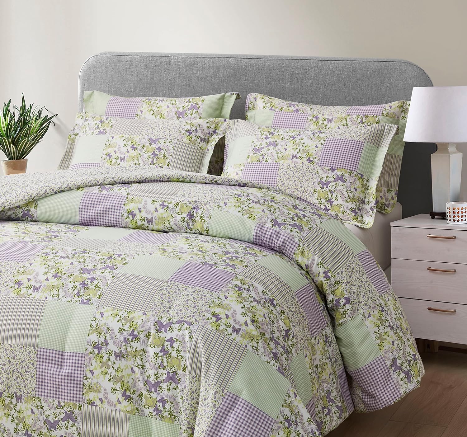 Chezmoi Collection Daisy 3-Piece Comforter Set