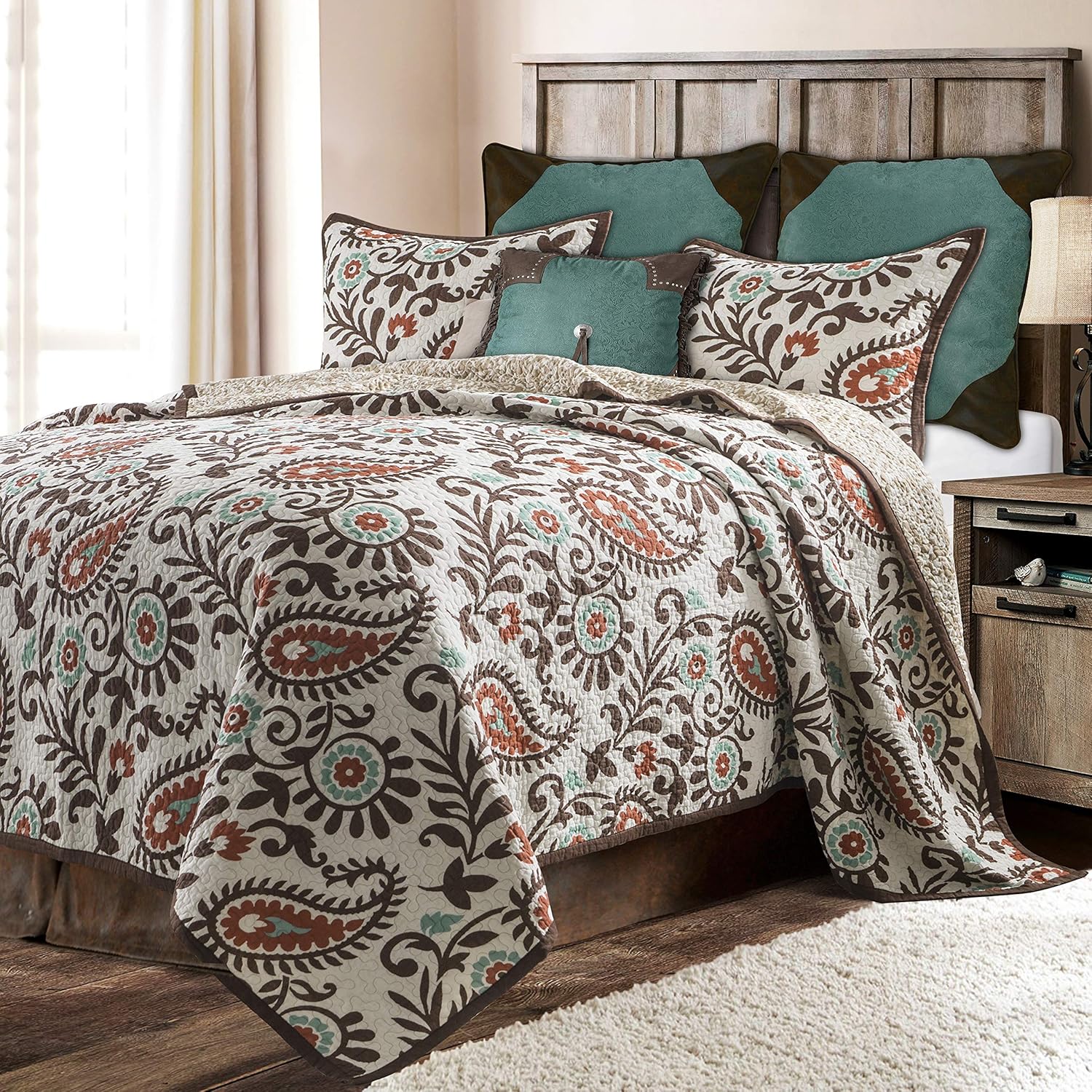 Paseo Road Rebecca 3 Piece Quilt Set with Pillow Shams