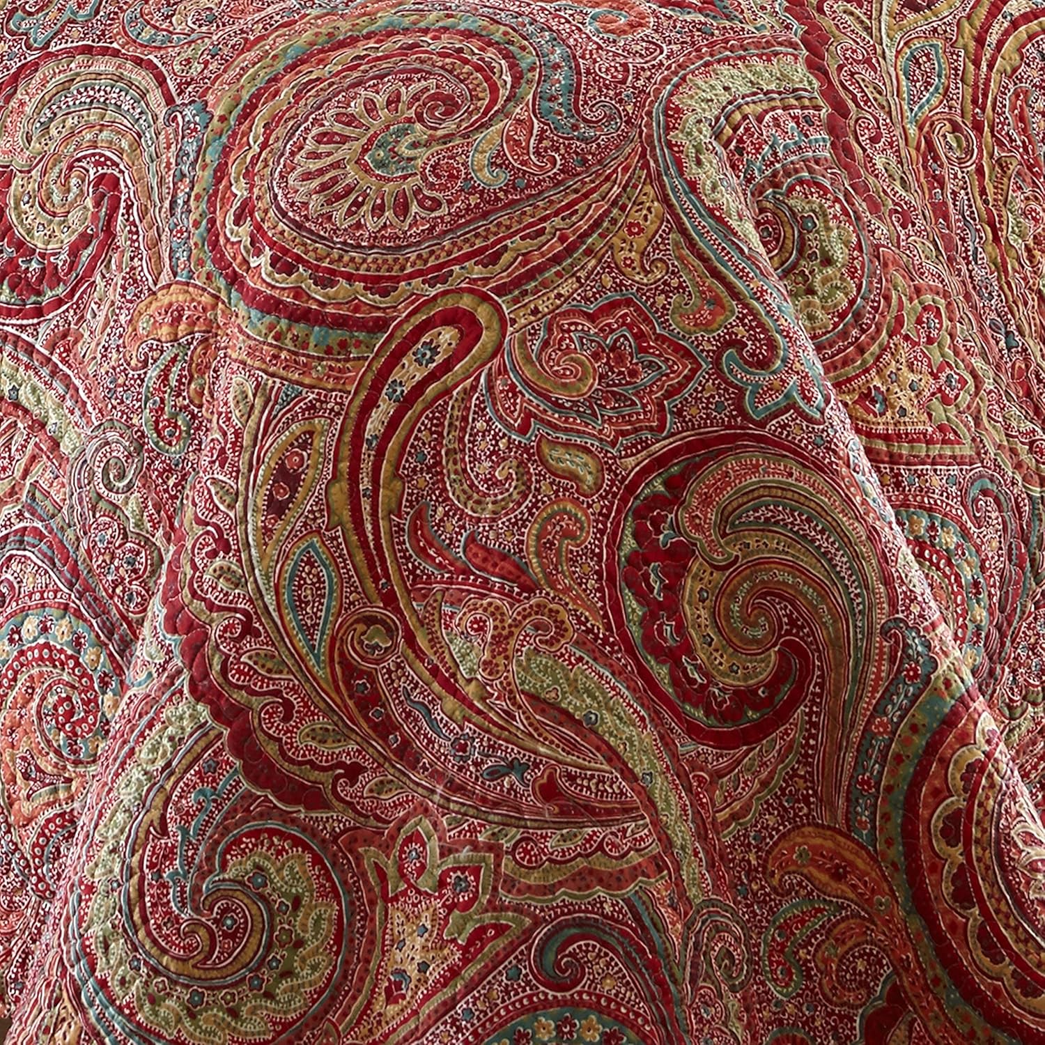 Levtex Home Spruce Red Quilt Set Twin XL