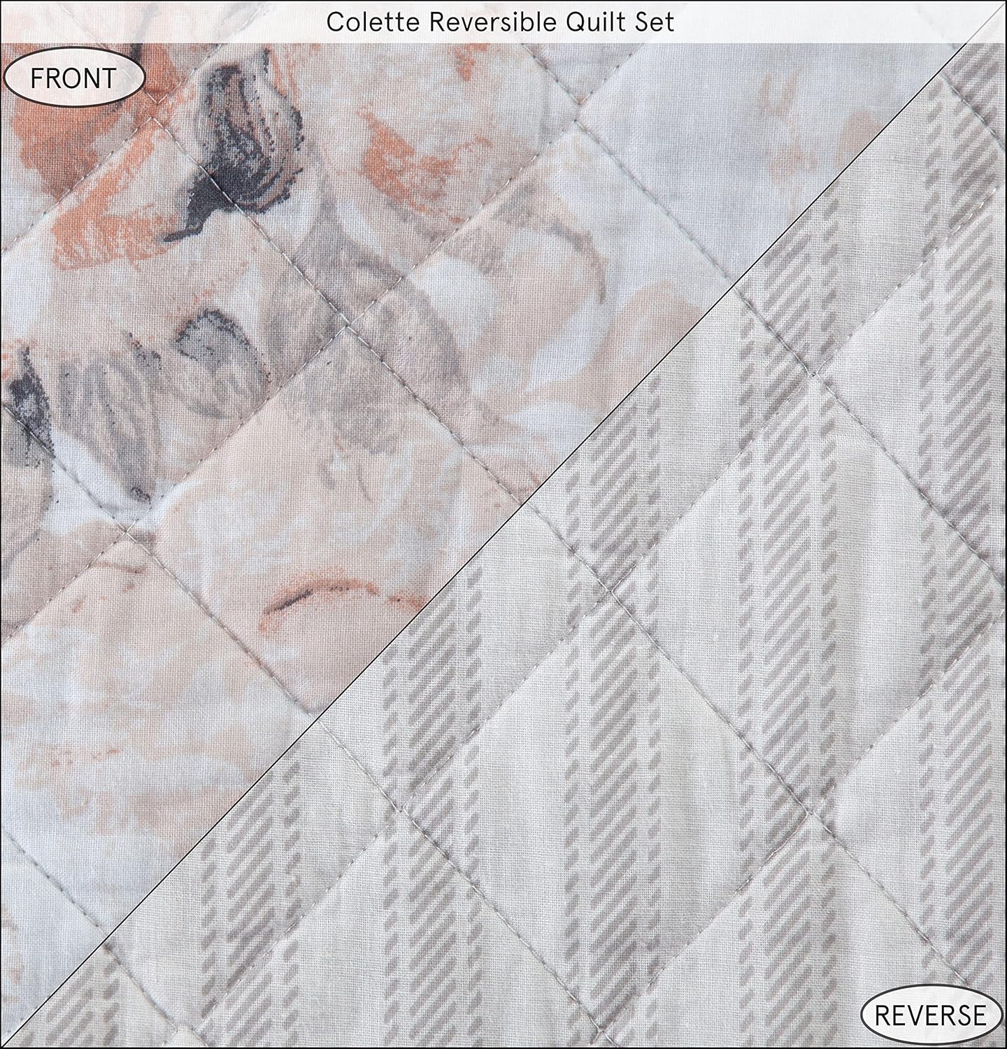 HiEnd Accents Colette 3 Piece Quilt Set