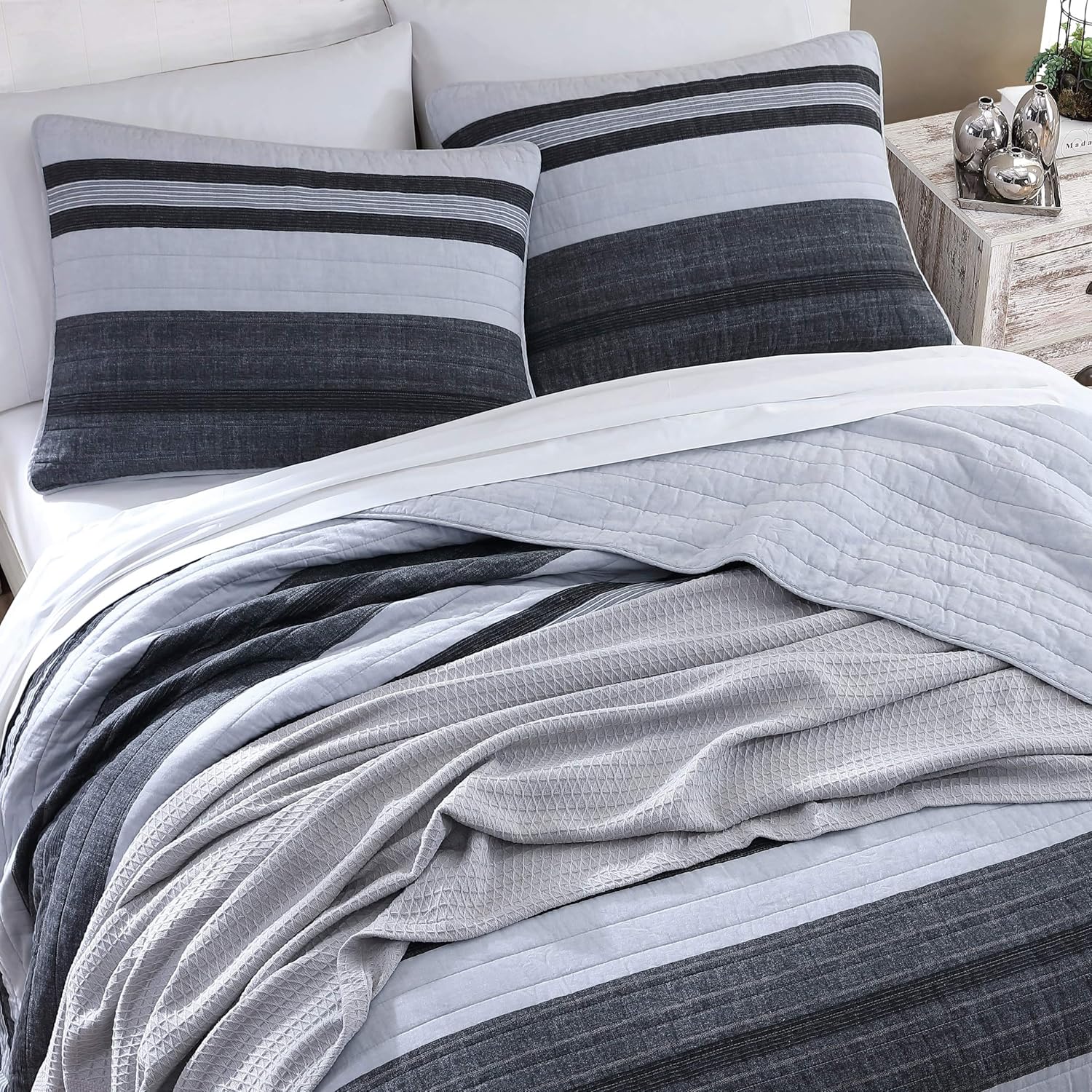 Nautica Twin Quilt Set Cotton Reversible Bedding 1