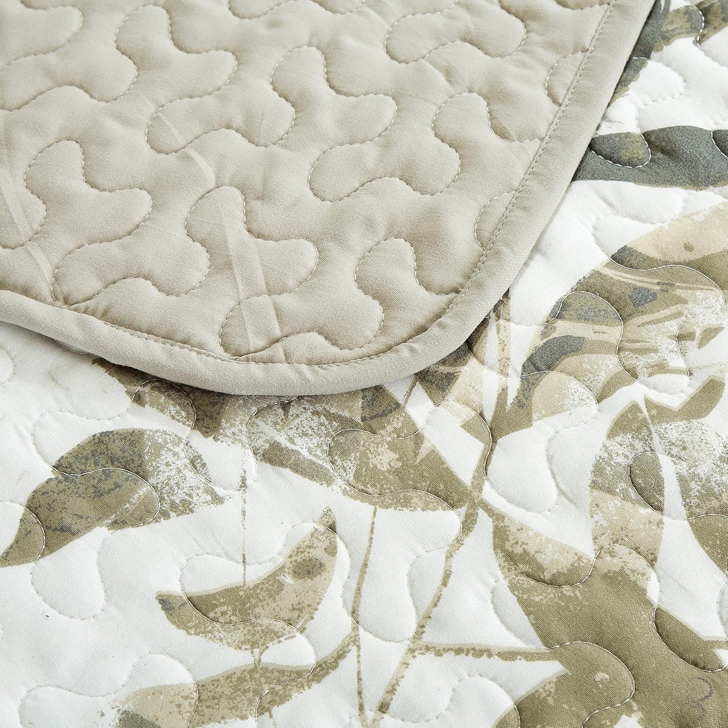 Chezmoi Collection Julia 3-Piece Floral Quilt Set Queen