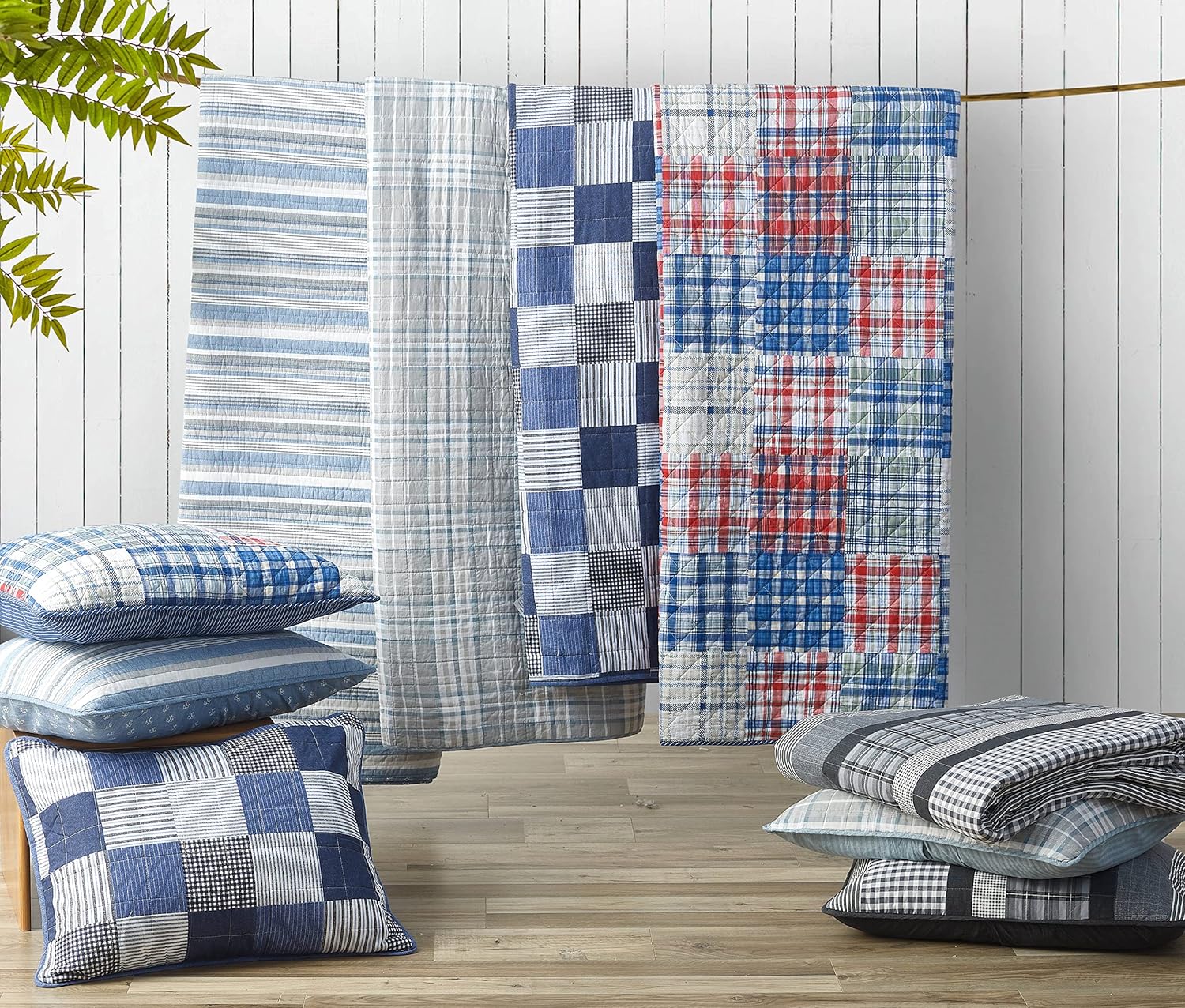 Nautica Quilt Set Jettison Grey FullQueen 1