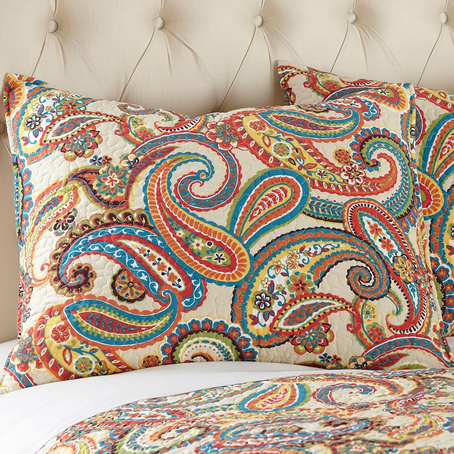 Levtex Home Alyssa Paisley King Cotton Quilt Set