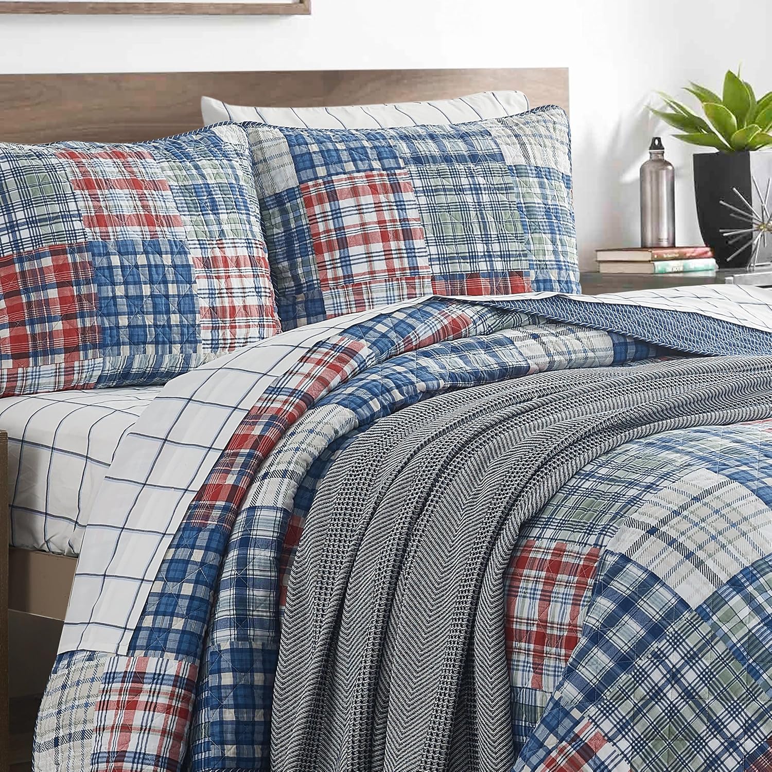 Nautica Twin Quilt Set Raeford Blue