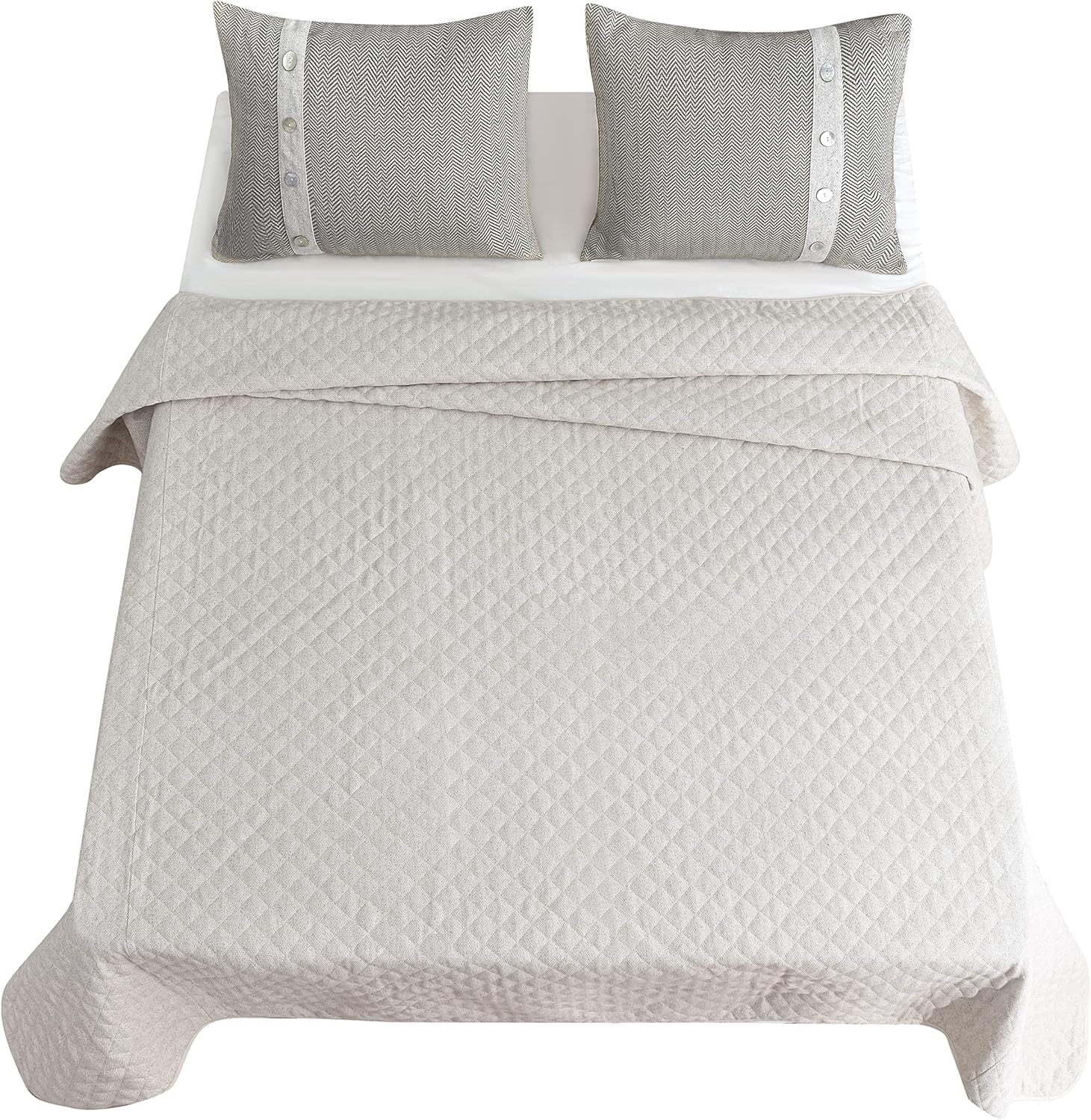 HiEnd Accents Fairfield Linen 4 Piece Coverlet Set